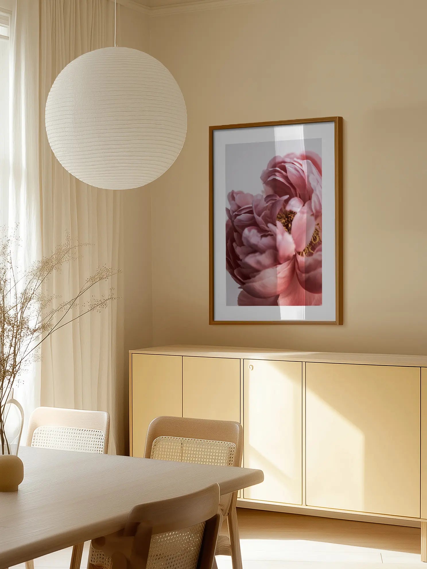 Close Up Peony Poster