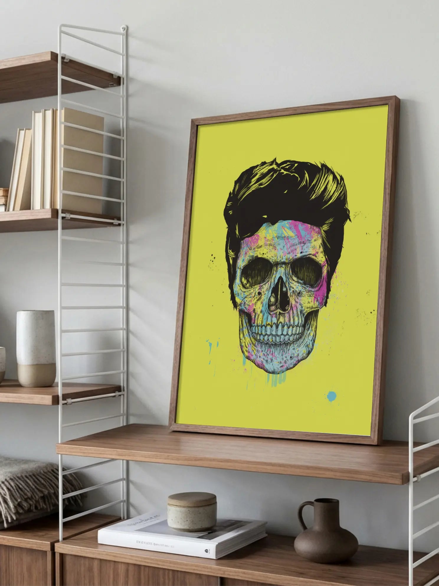 CMYK Skull Poster