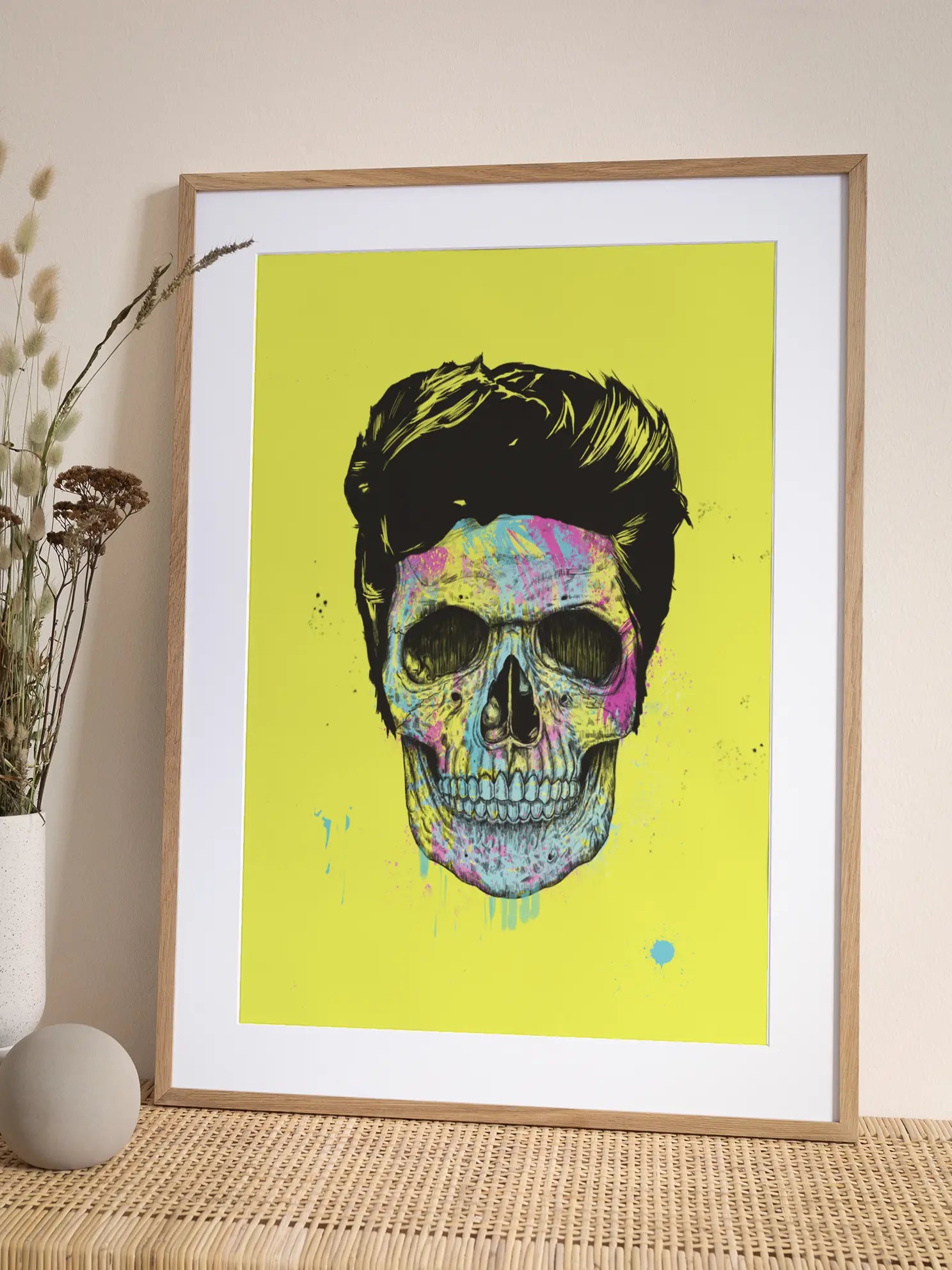 CMYK Skull Poster