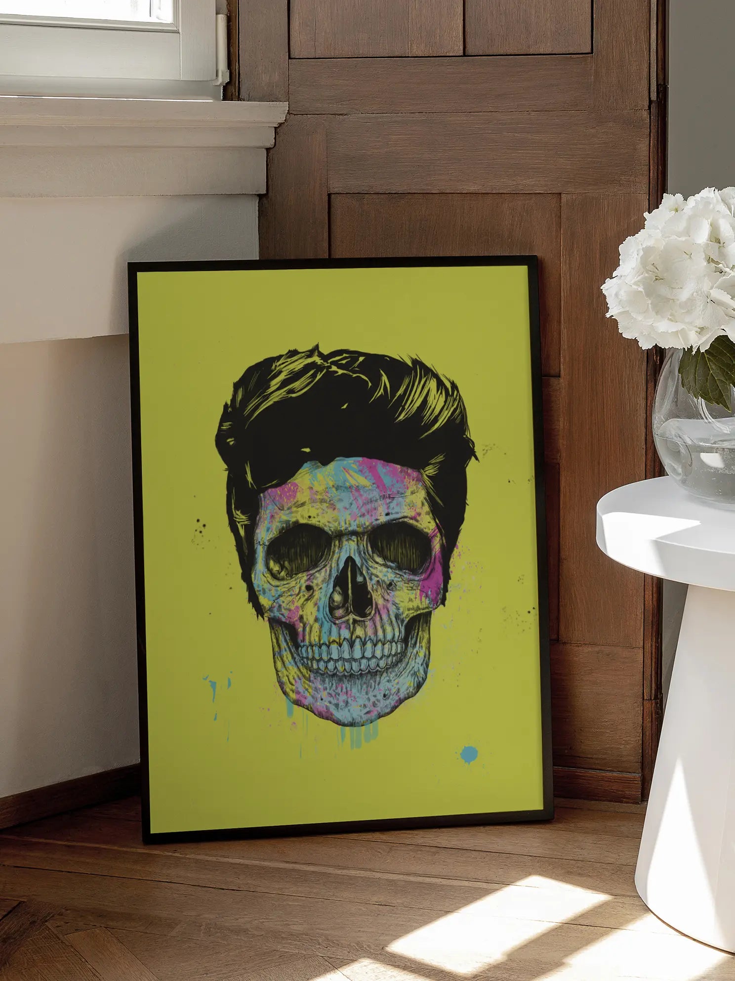 CMYK Skull Poster