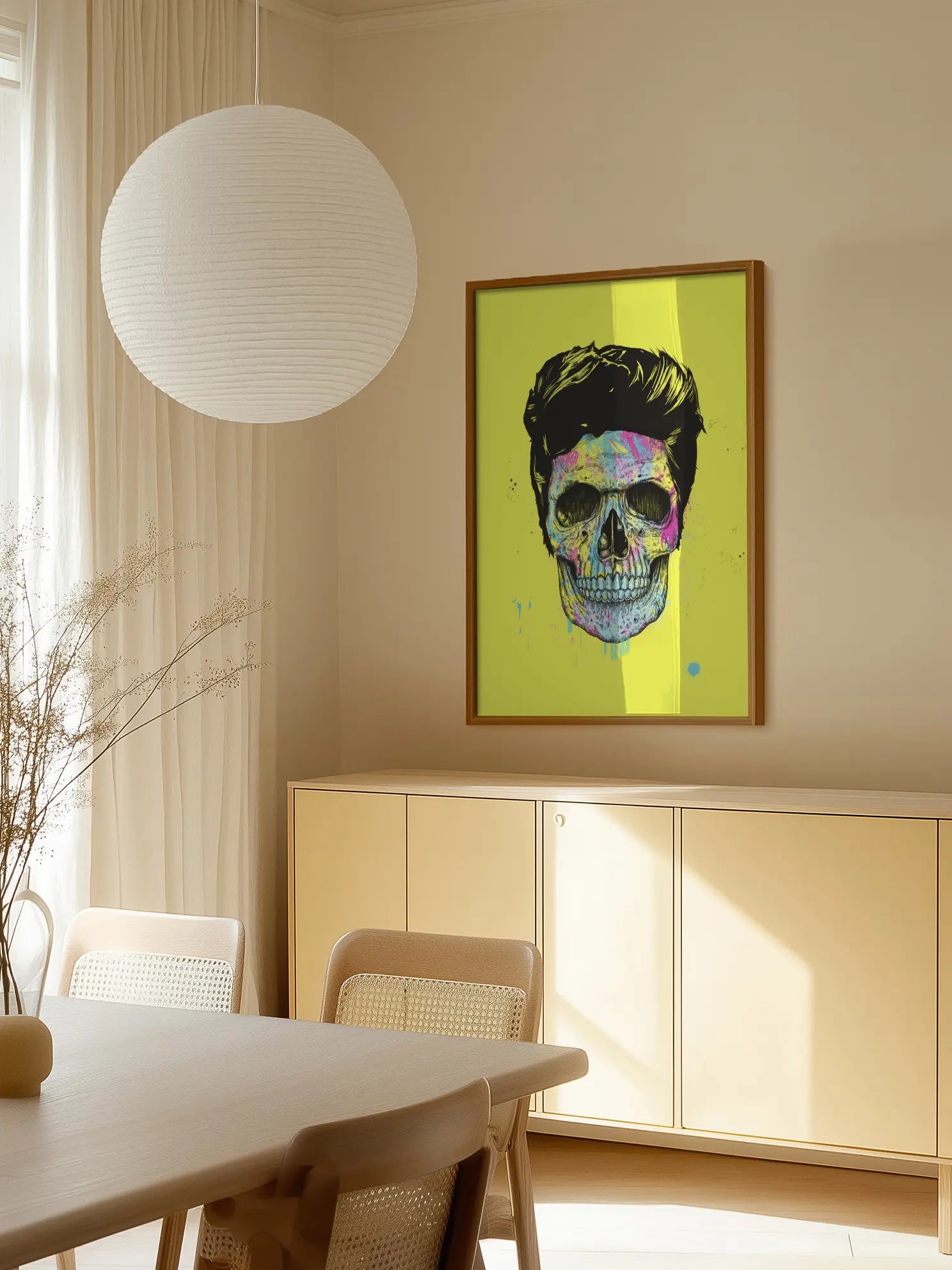 CMYK Skull Poster