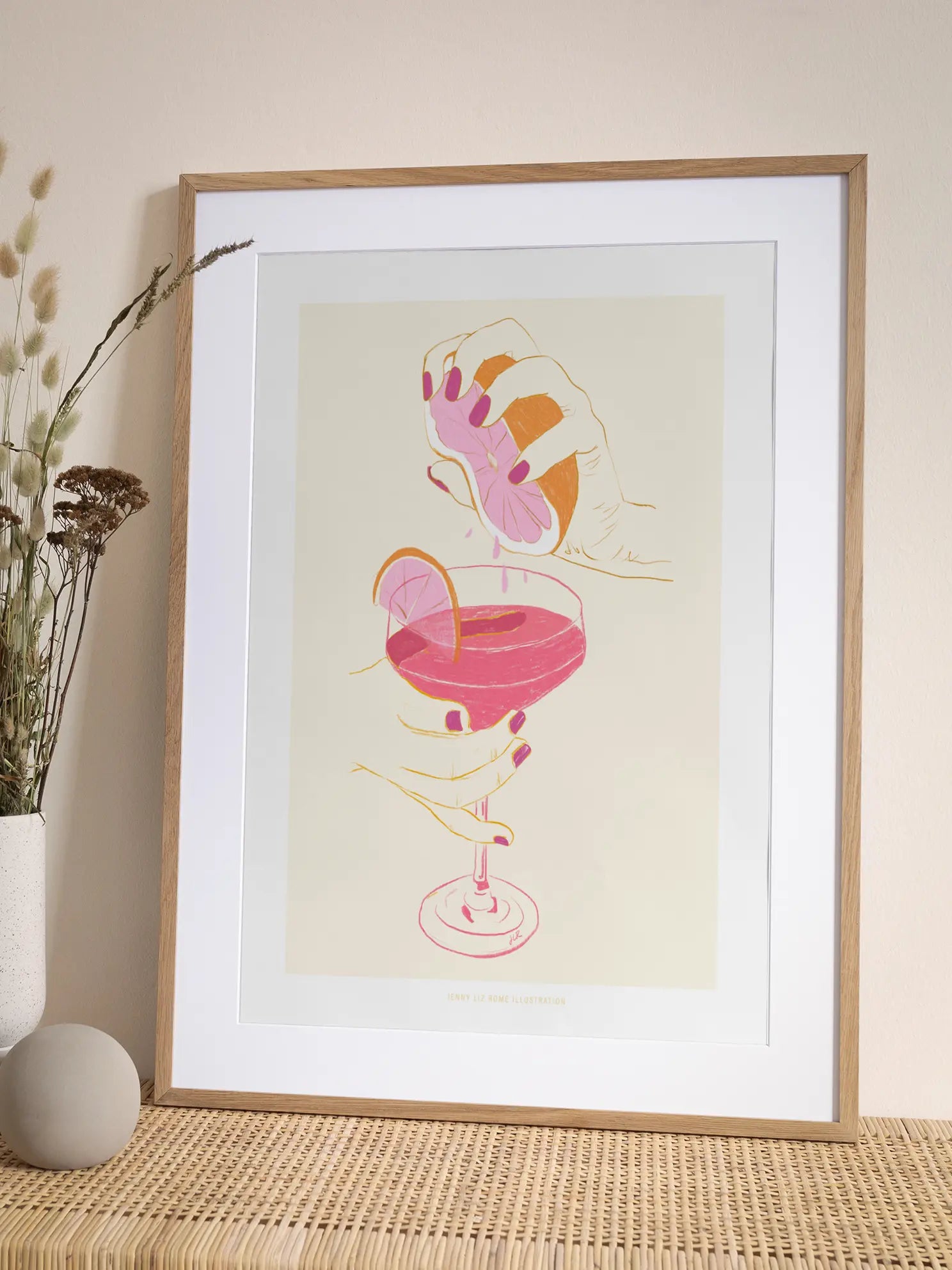 Cocktail Grapefruit Poster