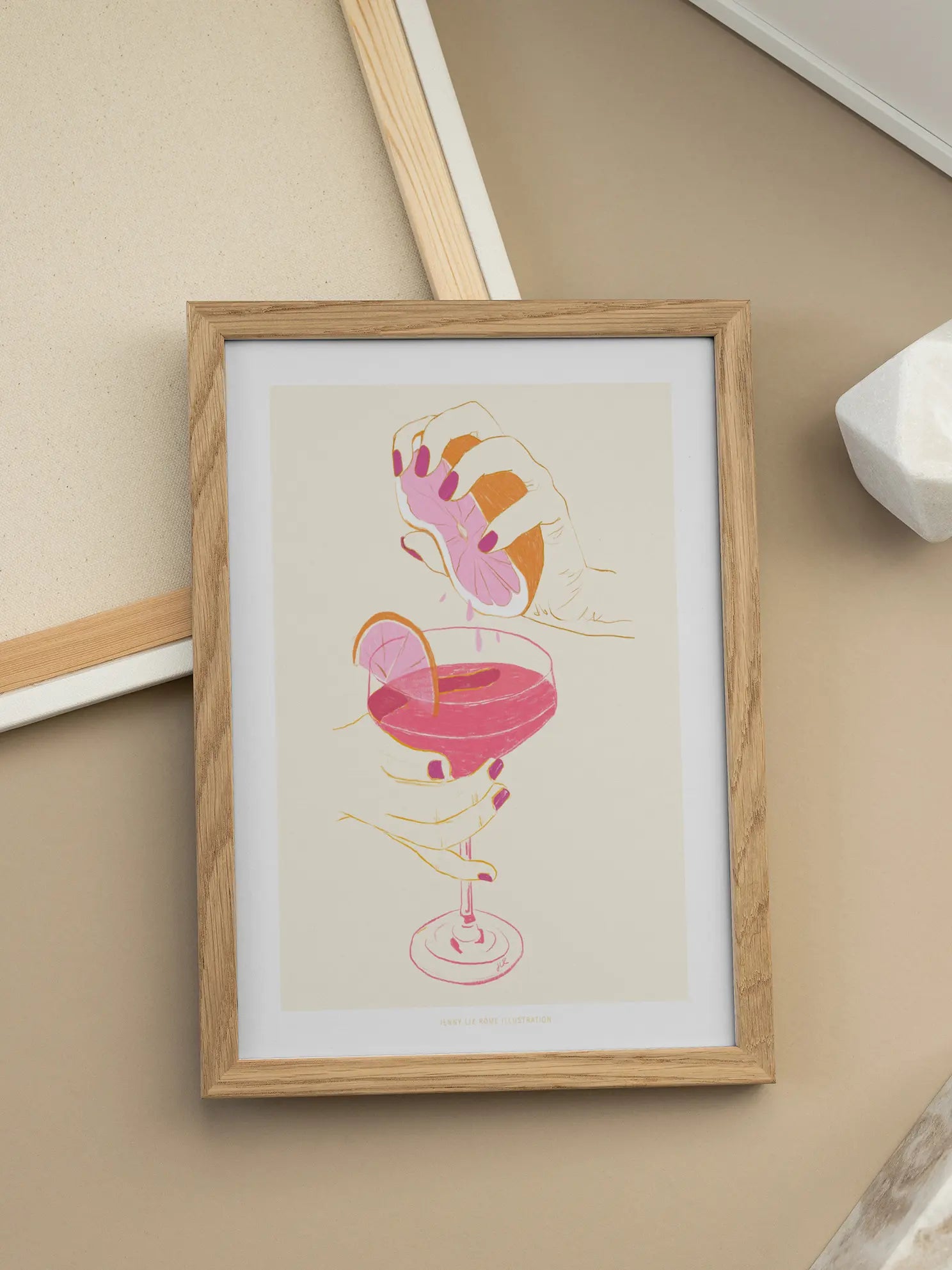 Cocktail Grapefruit Poster