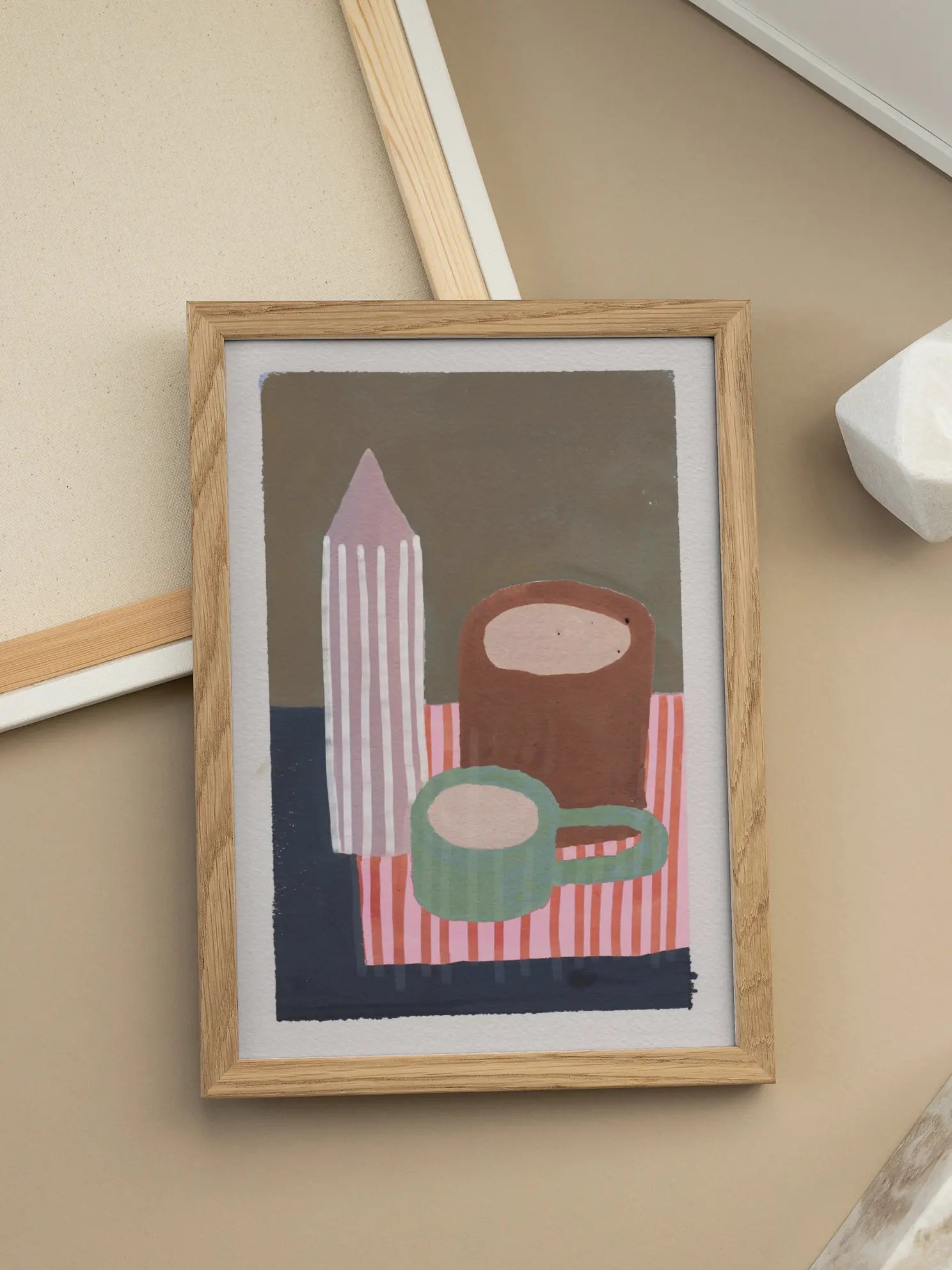 Coffee and Candle Poster