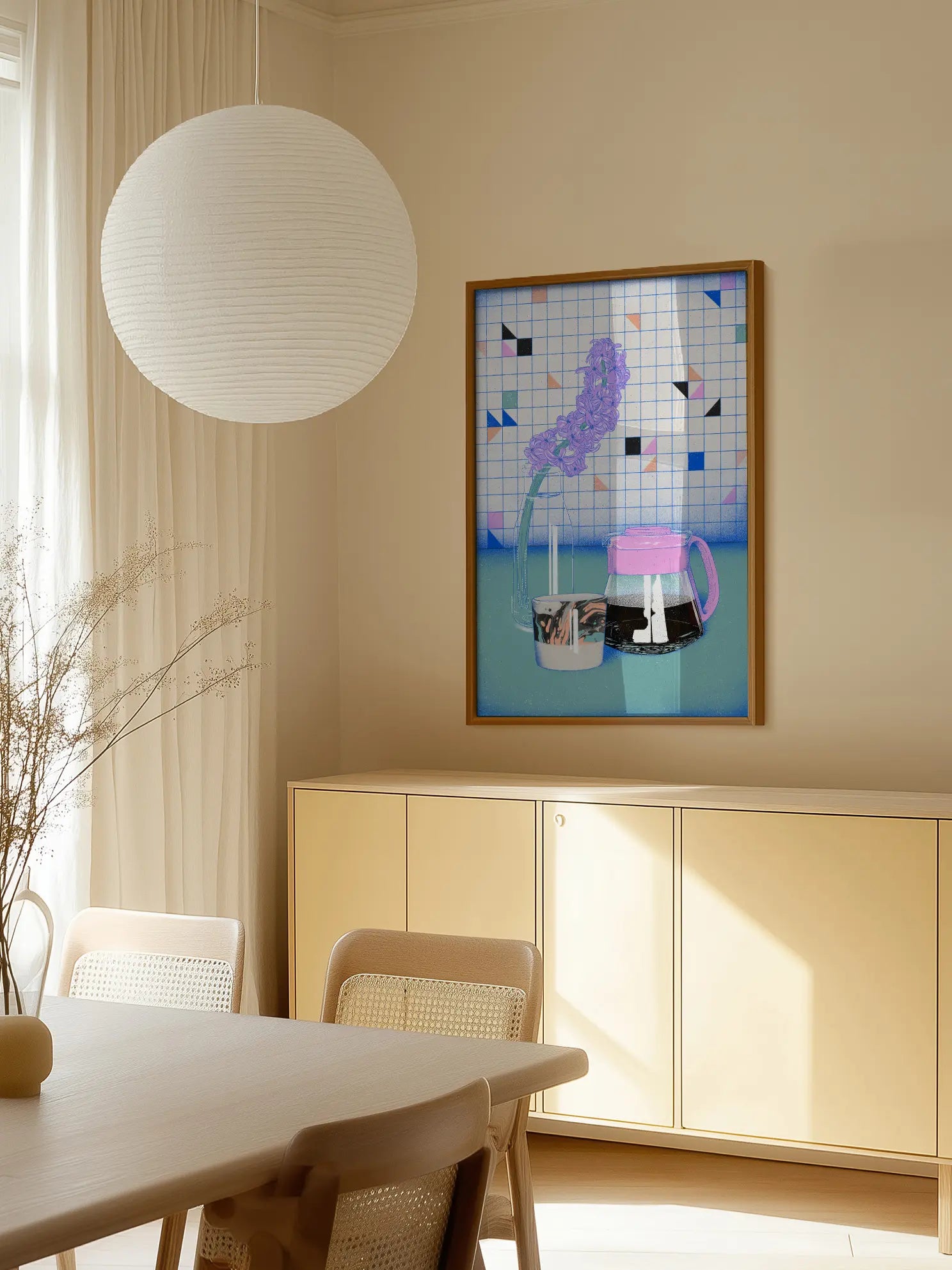 Coffee and Hyacinth Poster