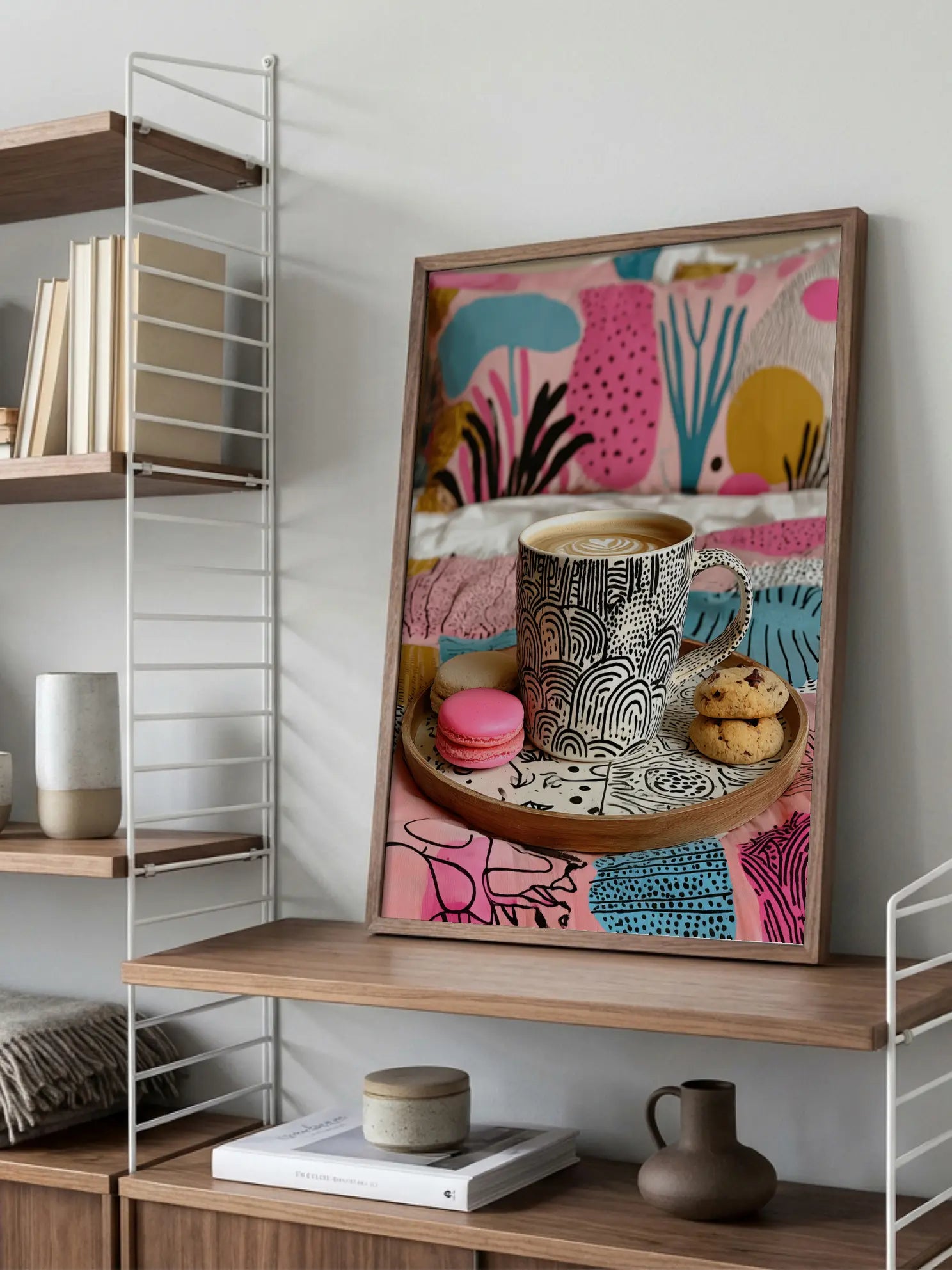 Coffee and Macarons Poster