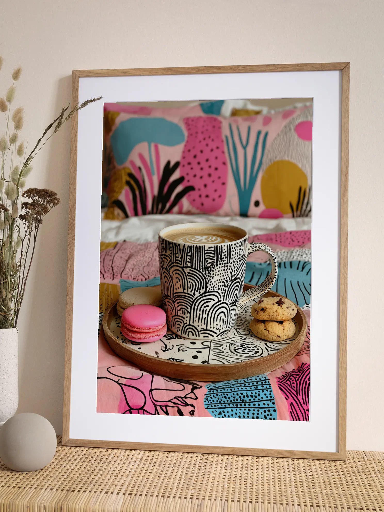Coffee and Macarons Poster