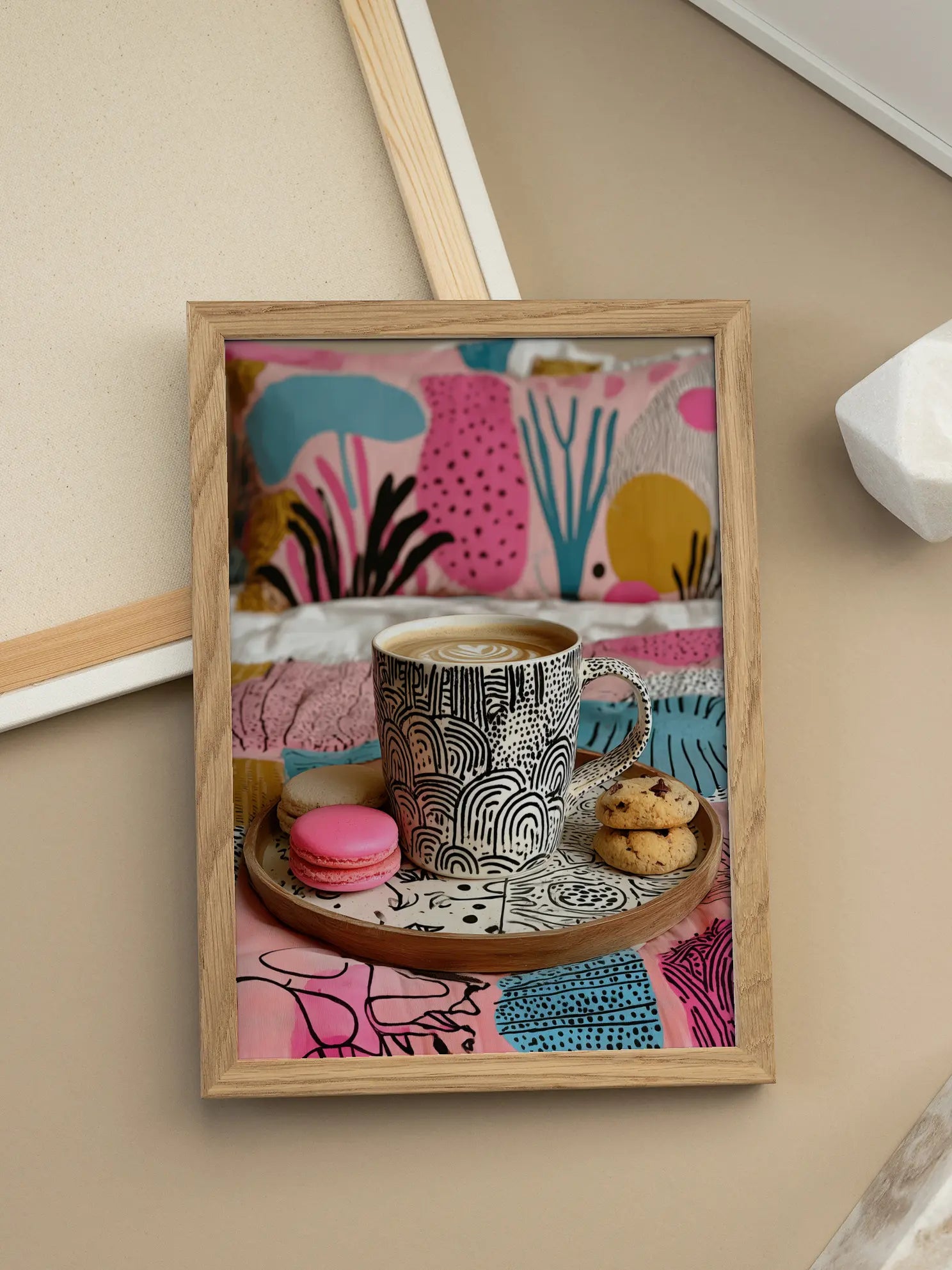 Coffee and Macarons Poster