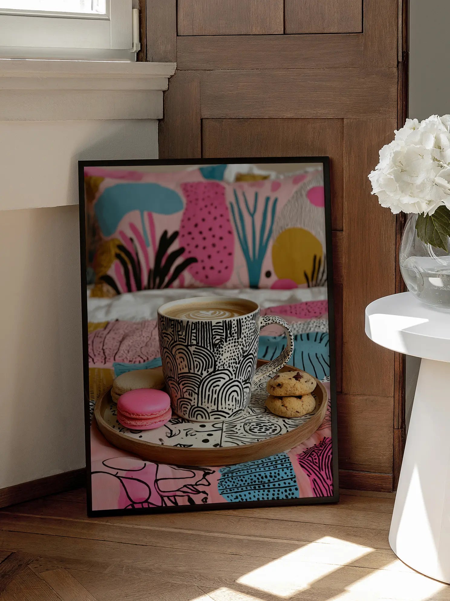 Coffee and Macarons Poster