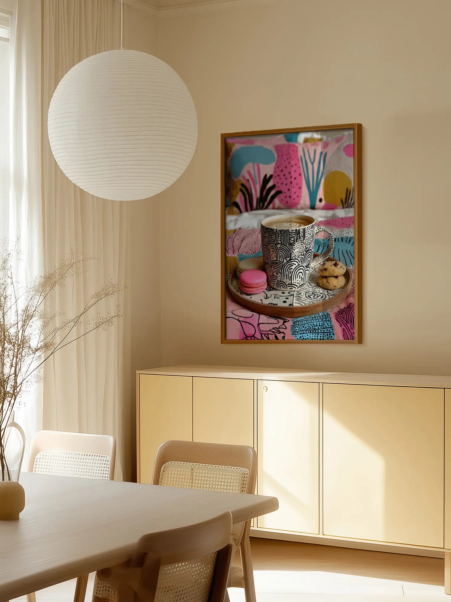 Coffee and Macarons Poster
