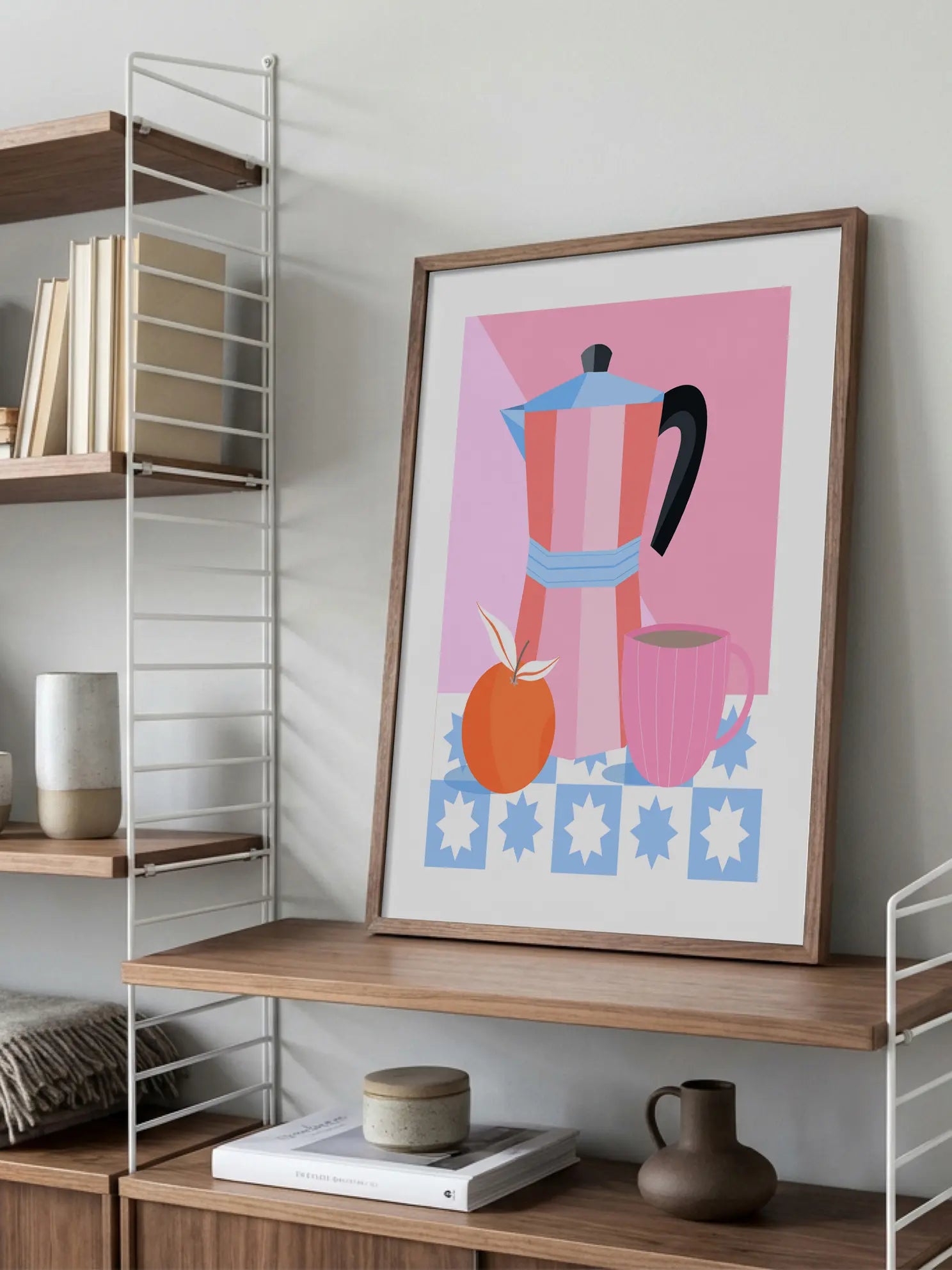 Coffee and Orange Poster