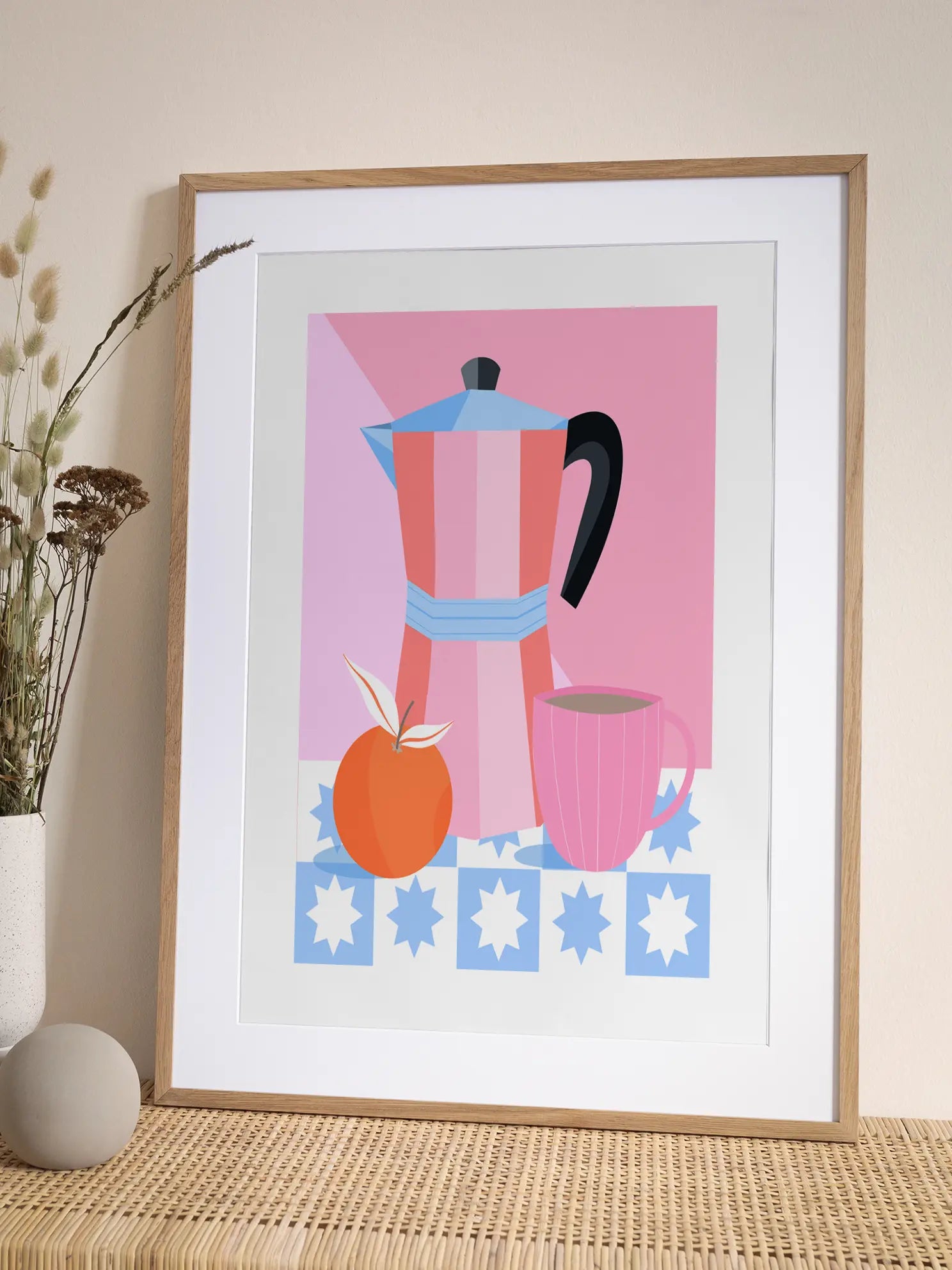 Coffee and Orange Poster
