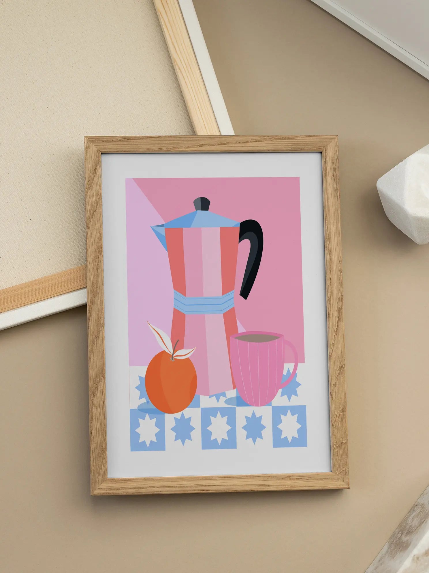 Coffee and Orange Poster