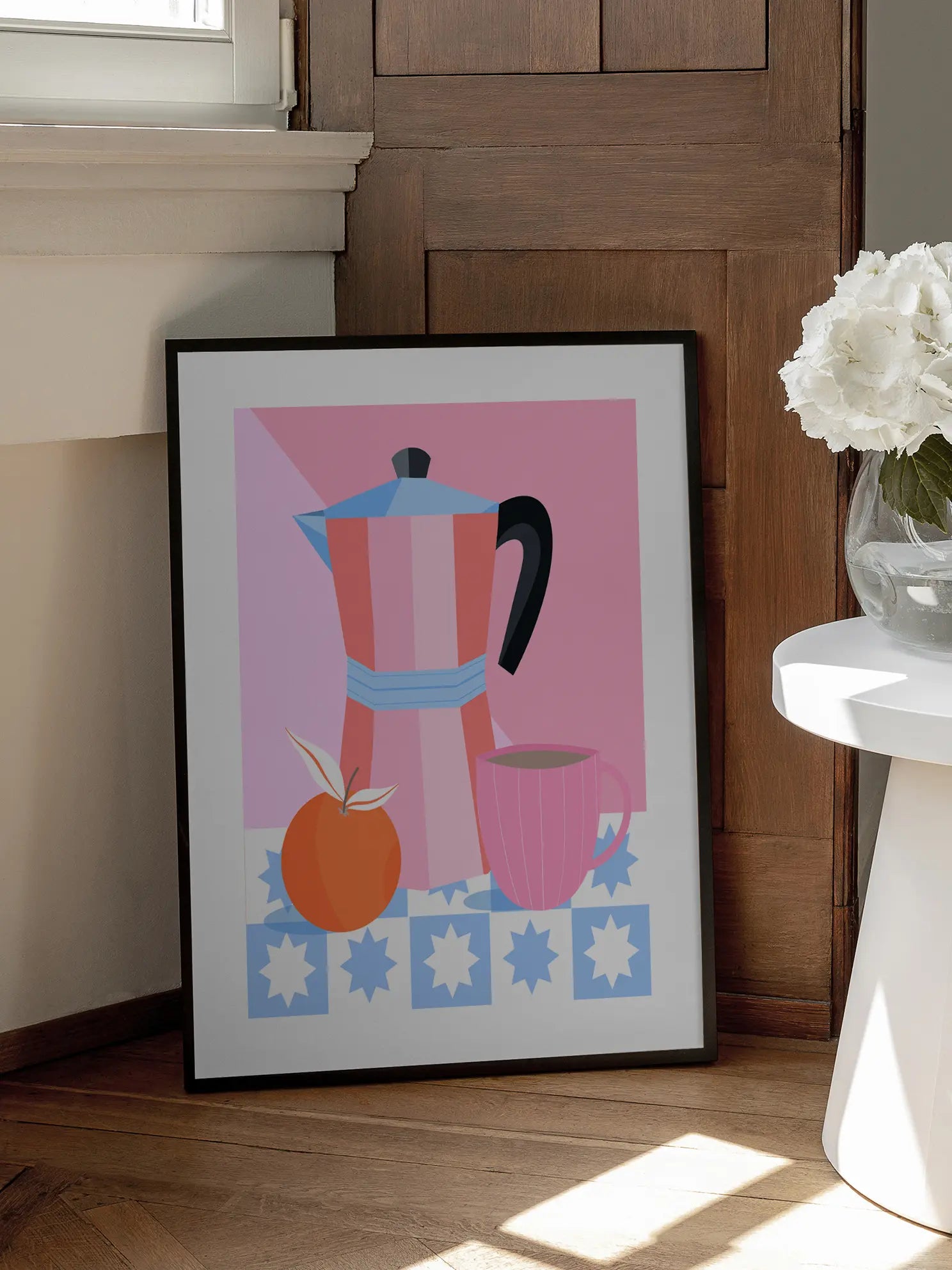 Coffee and Orange Poster