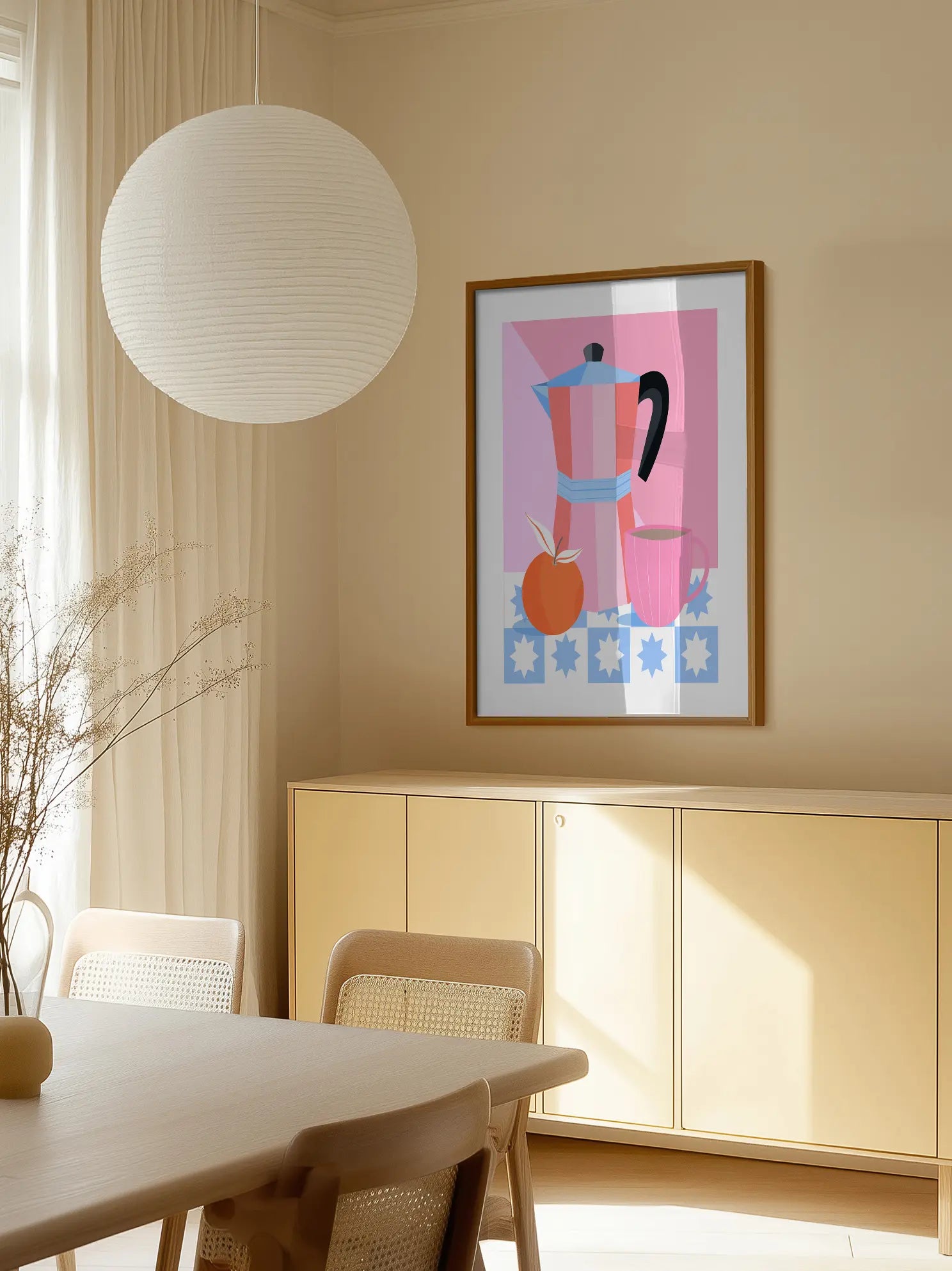 Coffee and Orange Poster