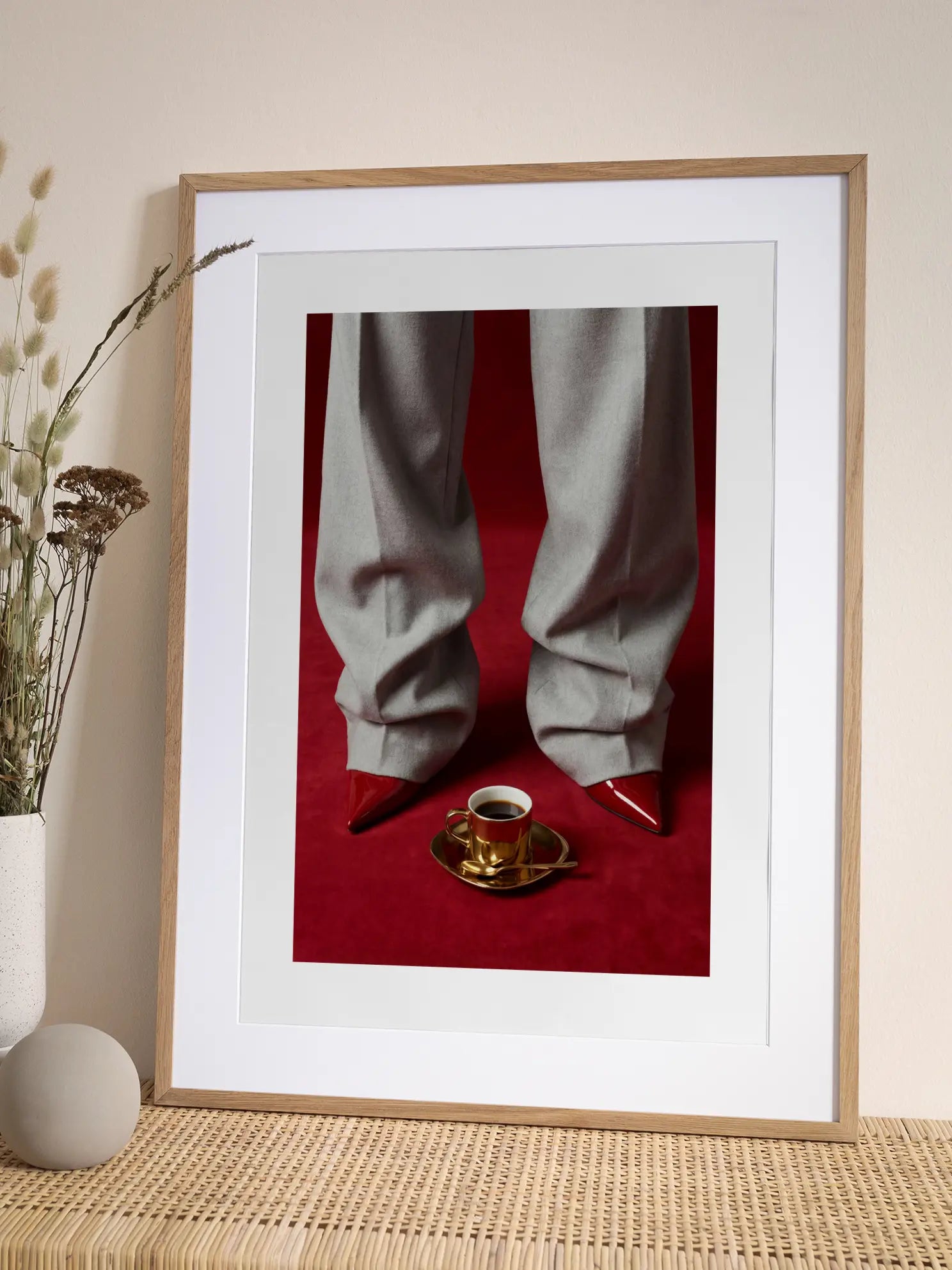 Coffee and Red Shoes Poster