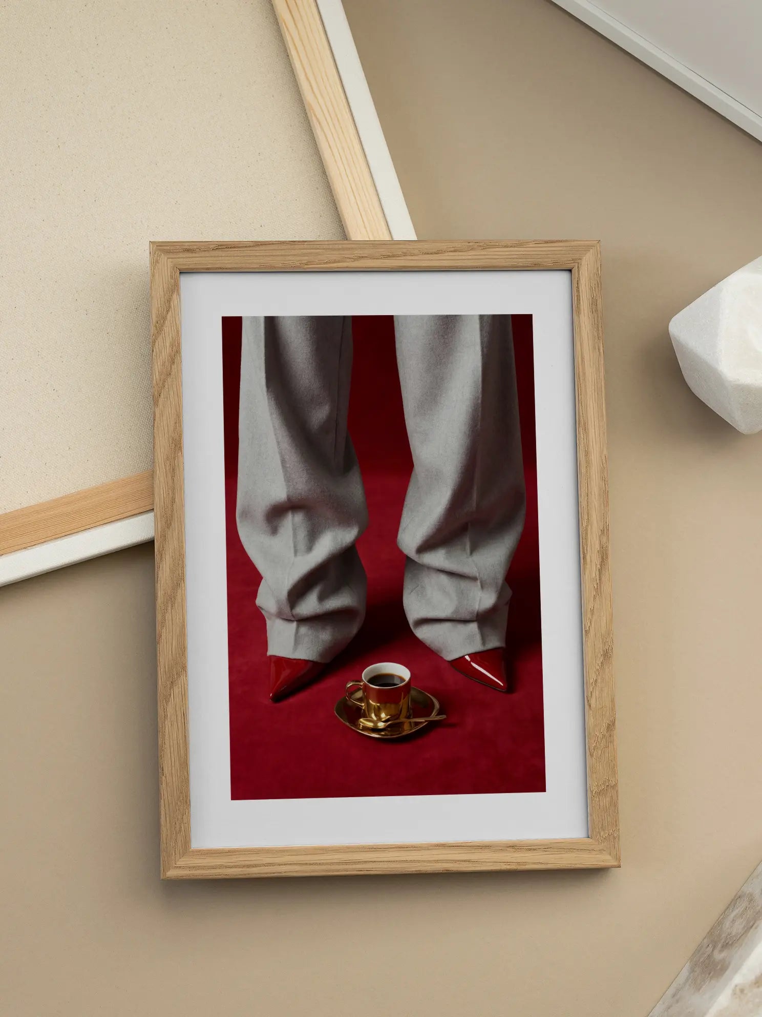 Coffee and Red Shoes Poster