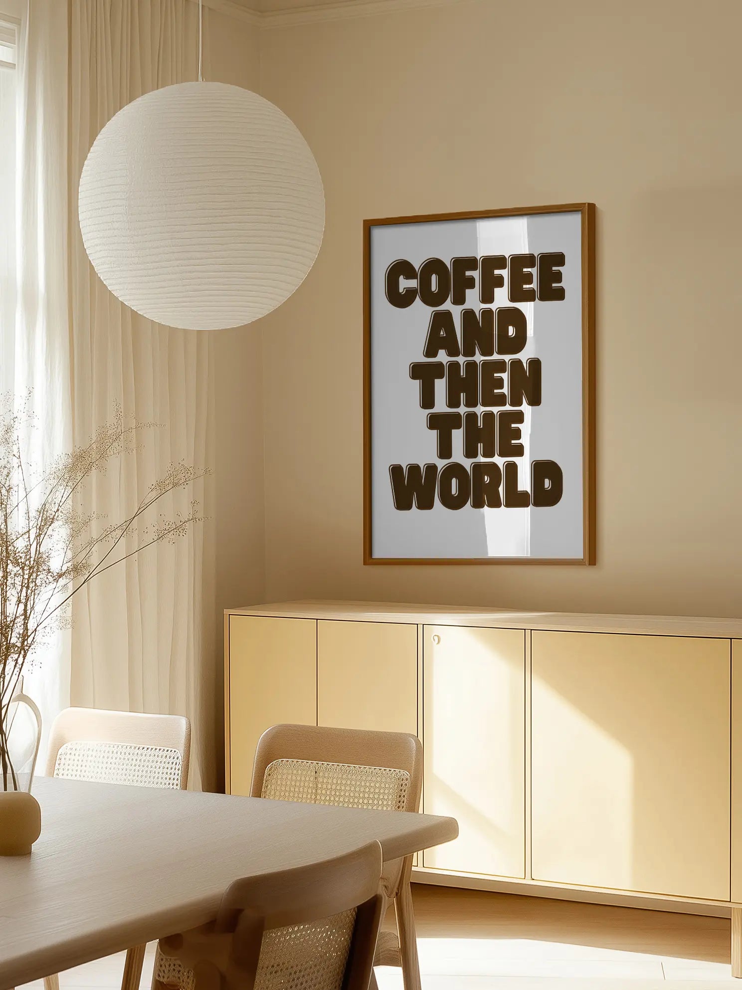 Coffee and Then the World Poster