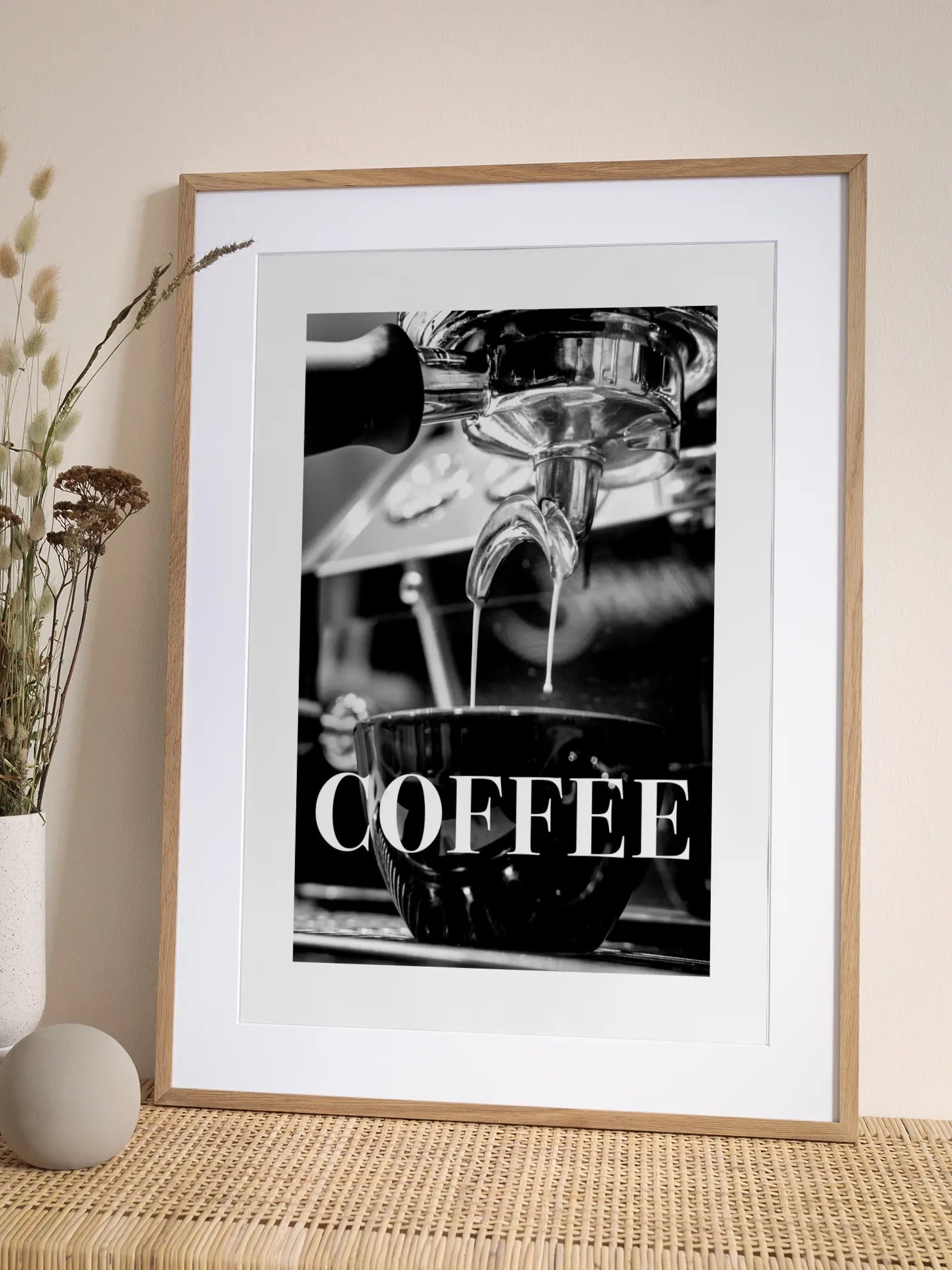 Coffee Brewing Bold Schrift Poster