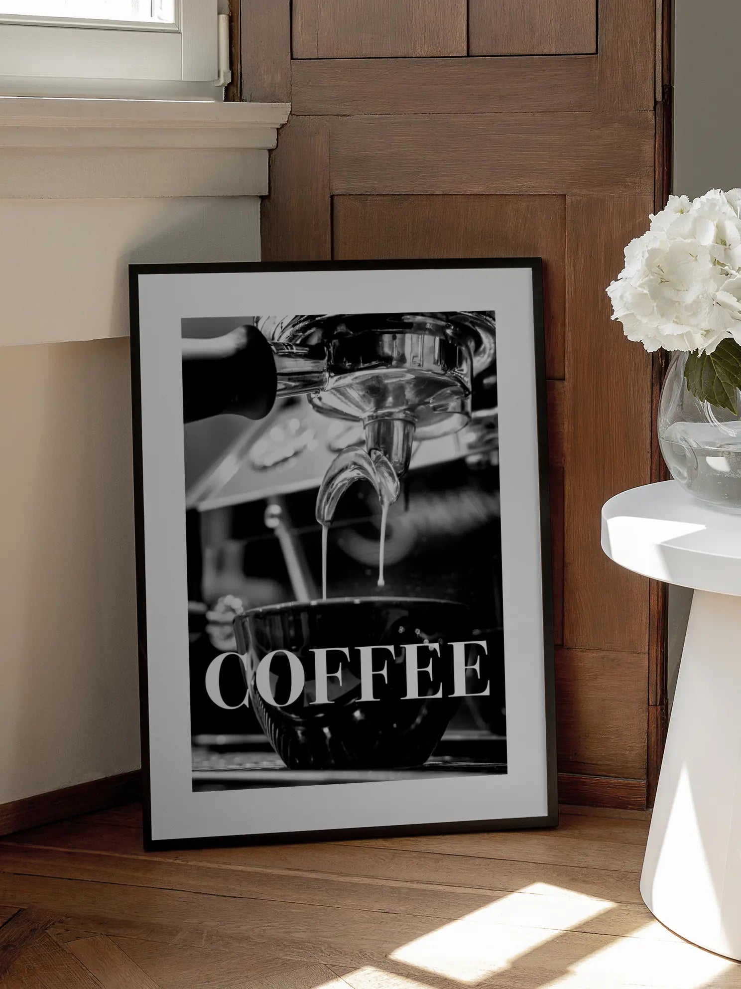 Coffee Brewing Bold Schrift Poster