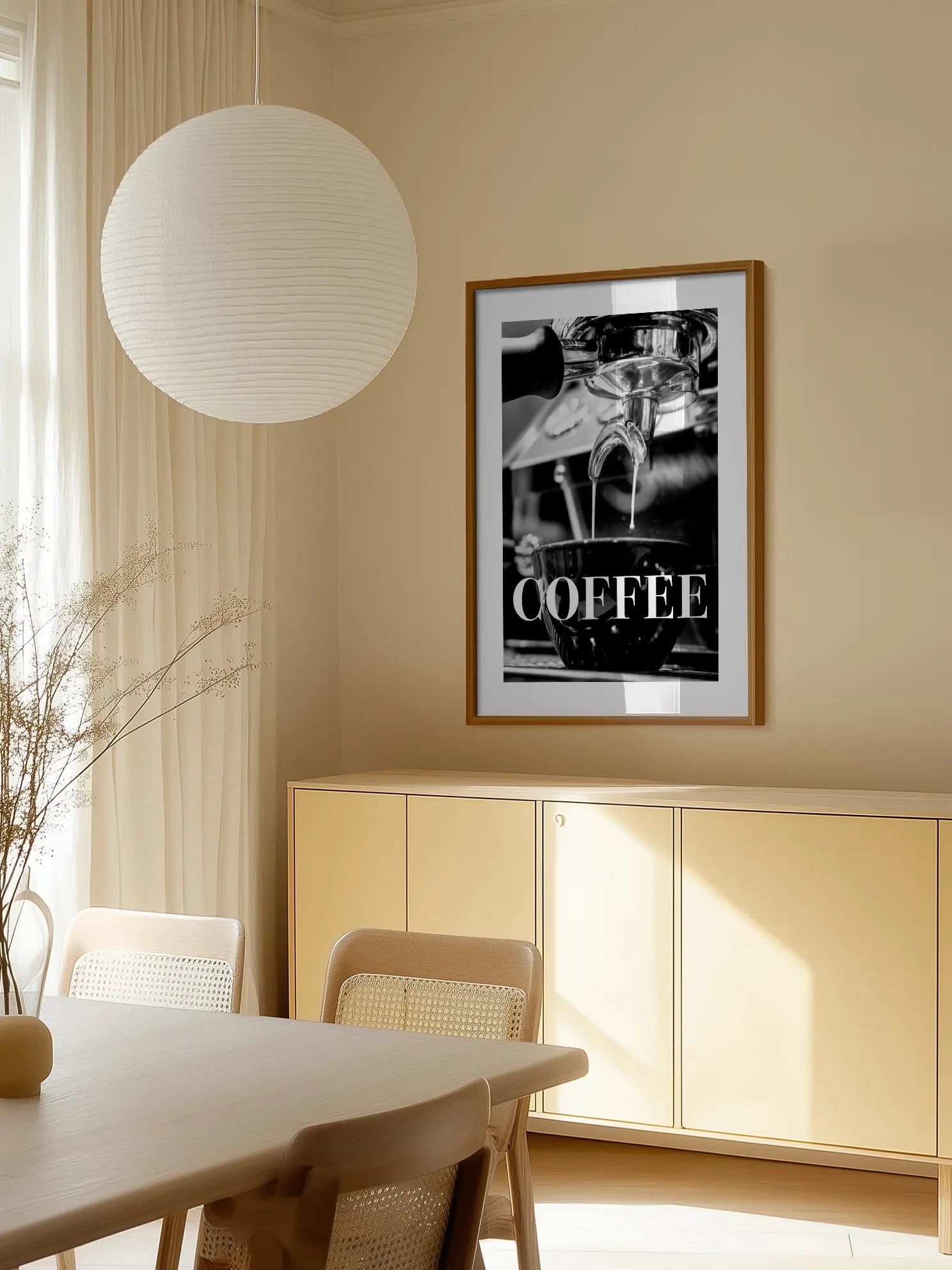Coffee Brewing Bold Schrift Poster
