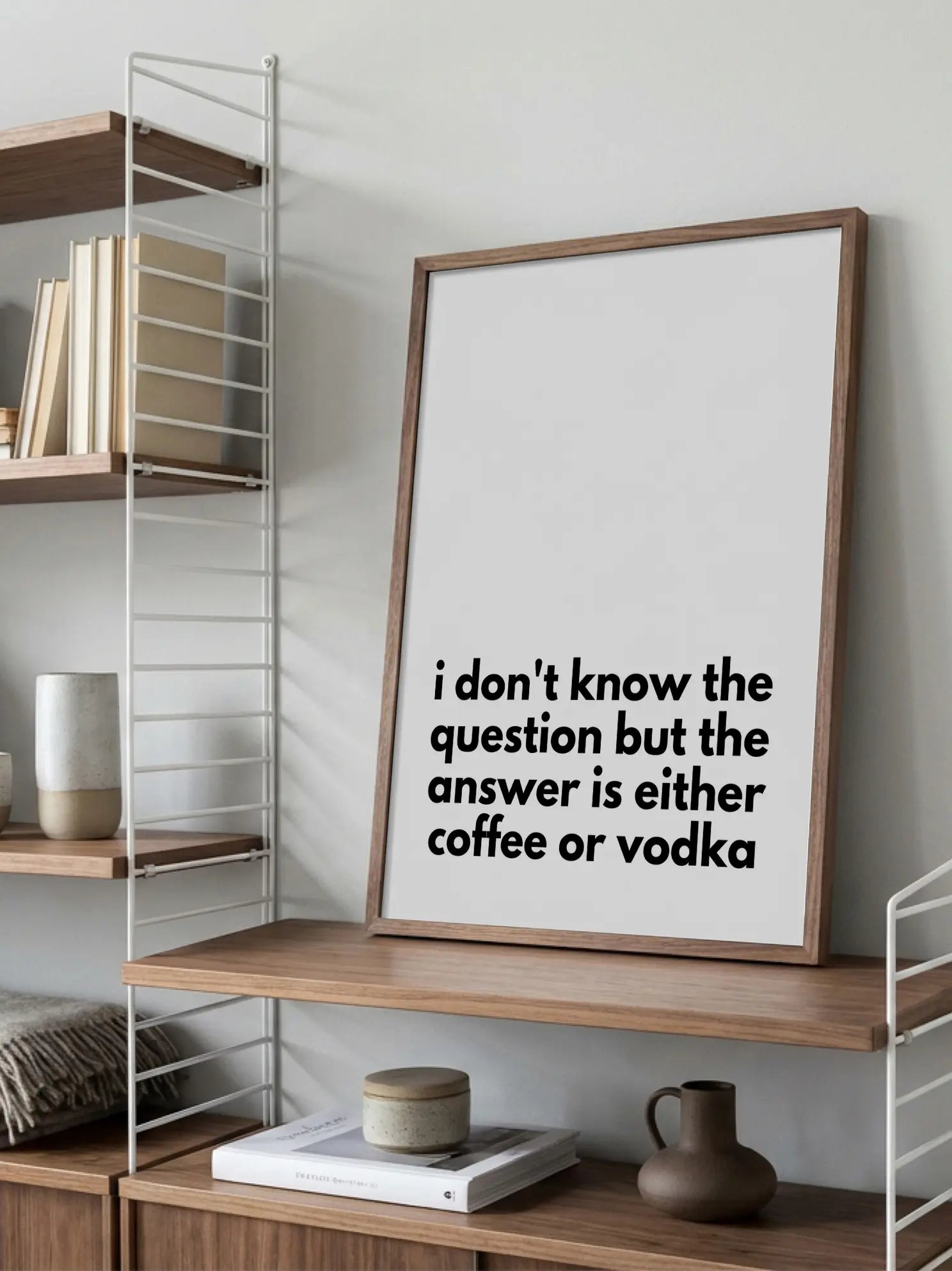 Coffee or Vodka Poster
