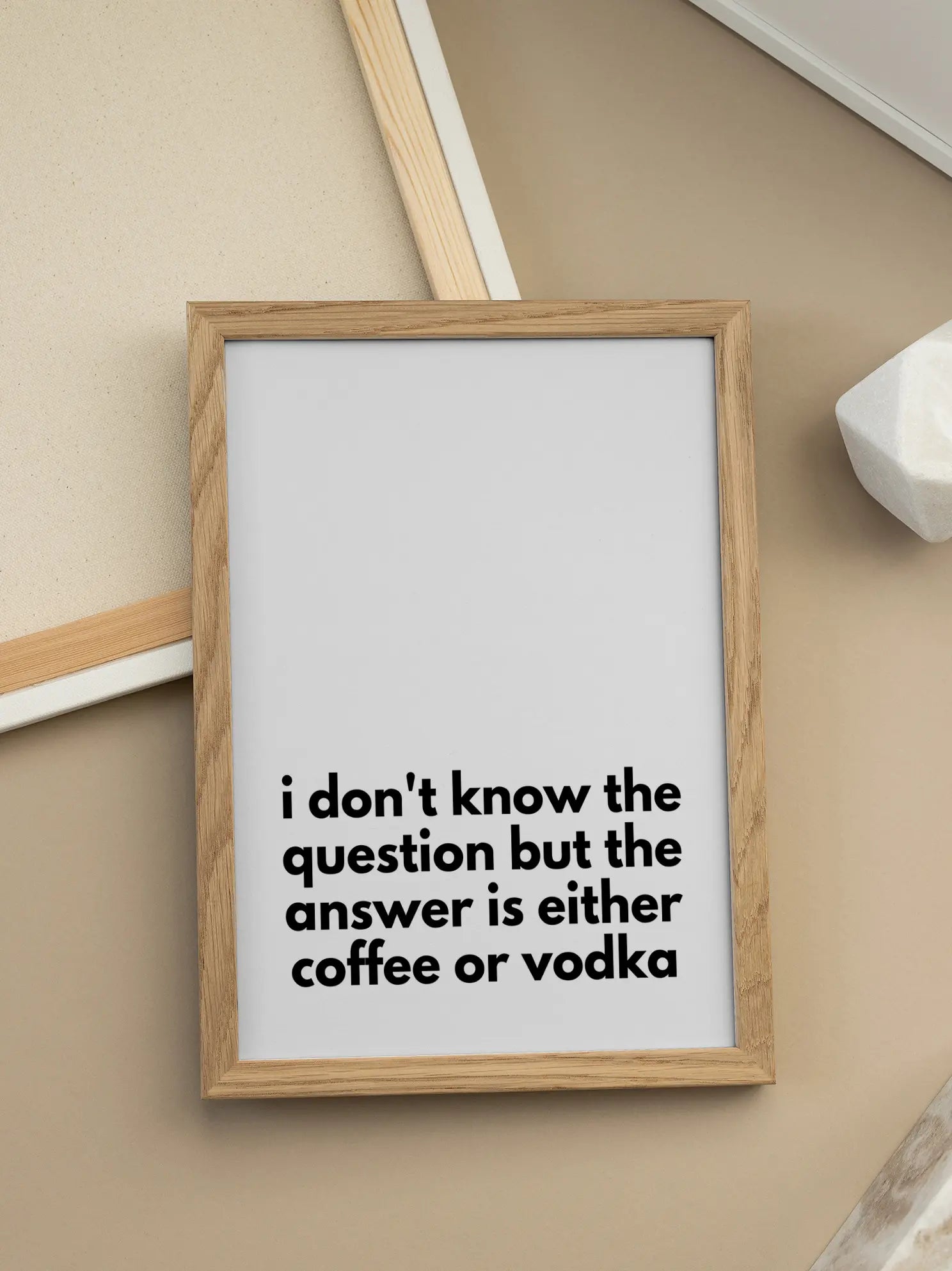 Coffee or Vodka Poster