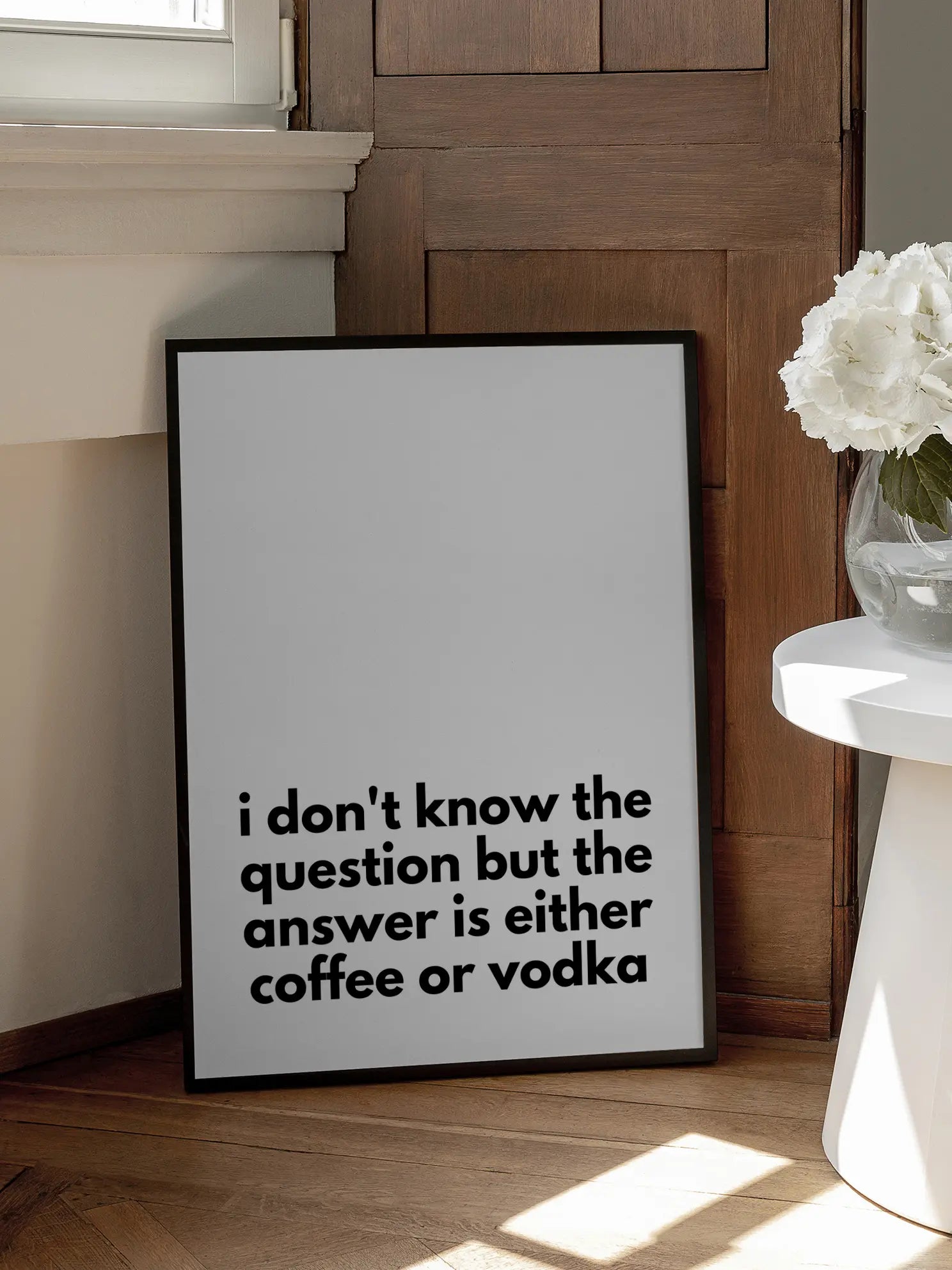 Coffee or Vodka Poster