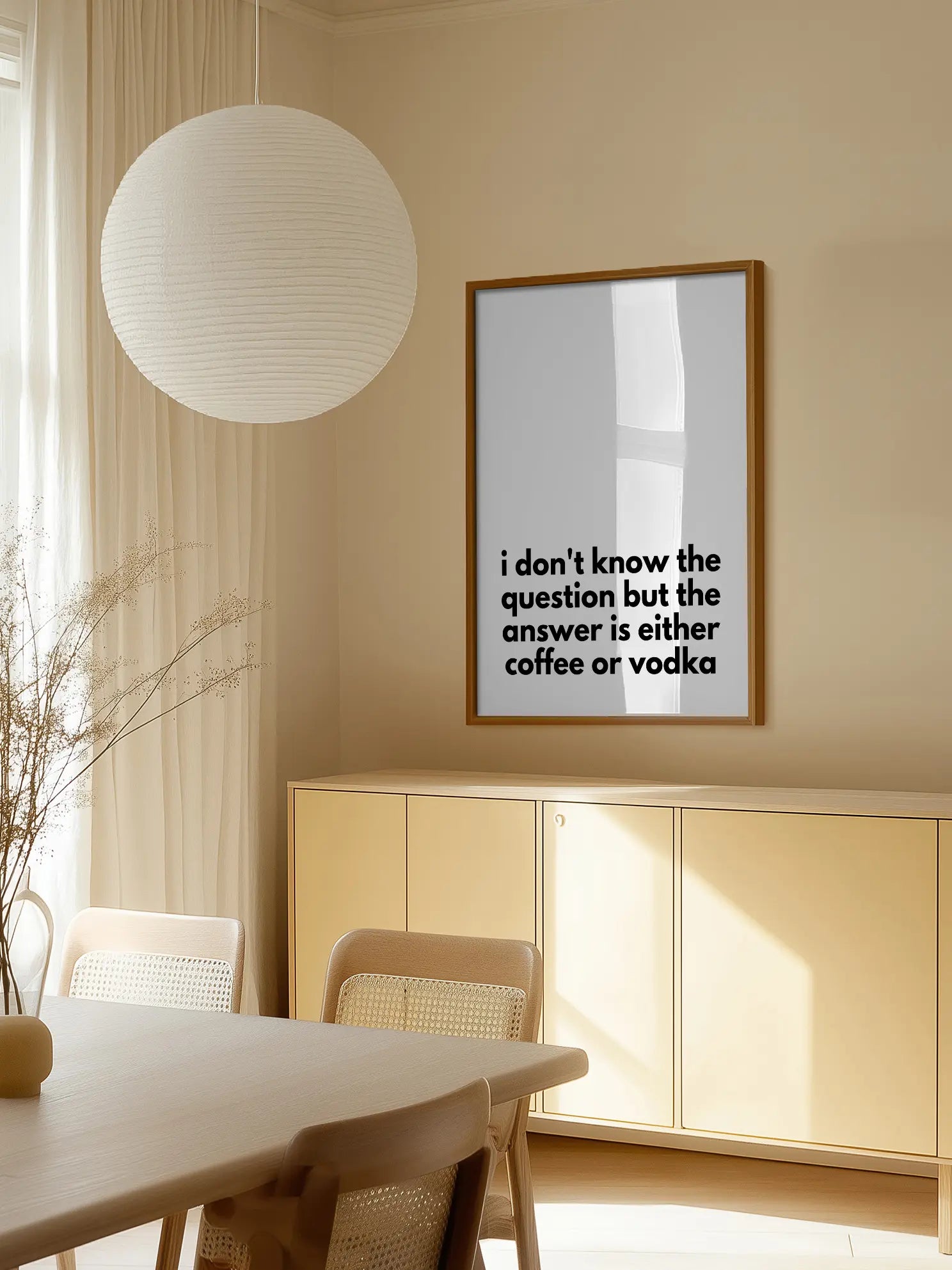 Coffee or Vodka Poster