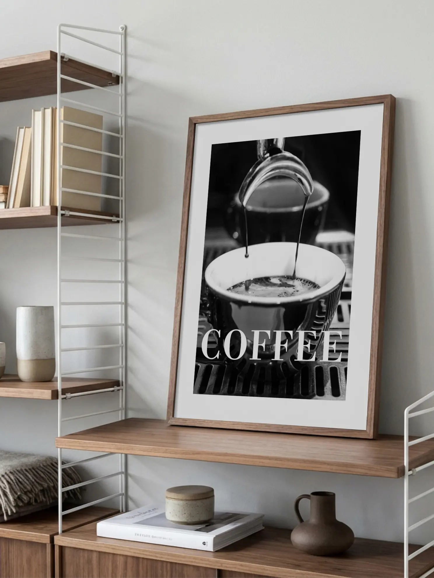 Coffee Pouring Tasse Moment Poster