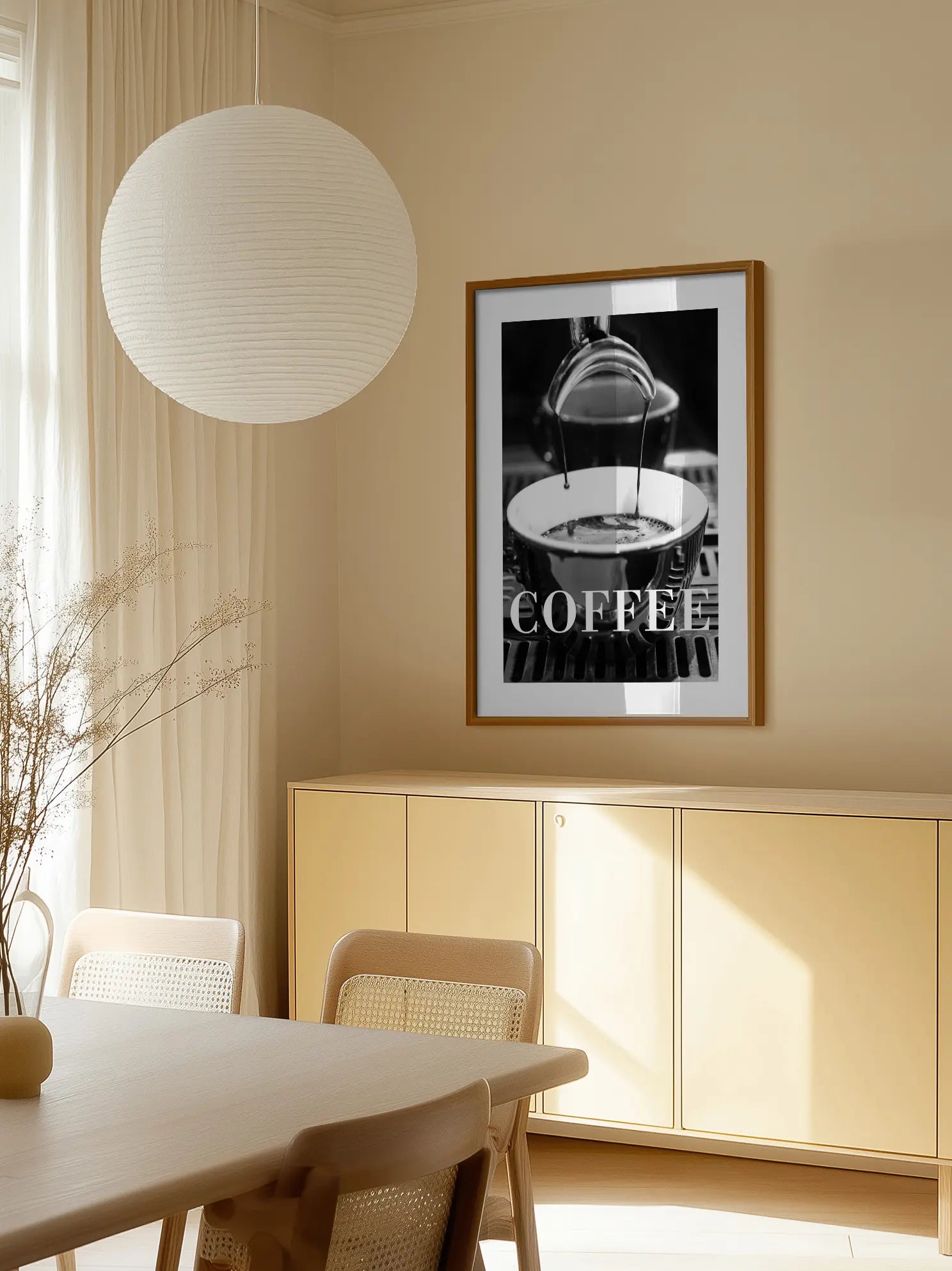 Coffee Pouring Tasse Moment Poster