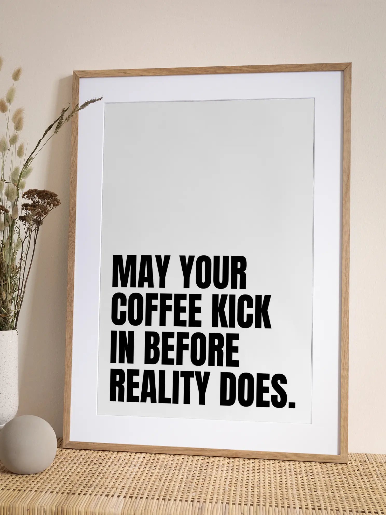 Coffee Quote Poster