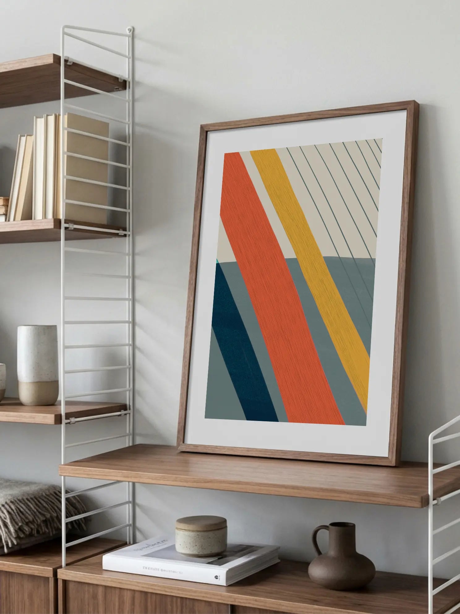 Color Block Stripes Poster