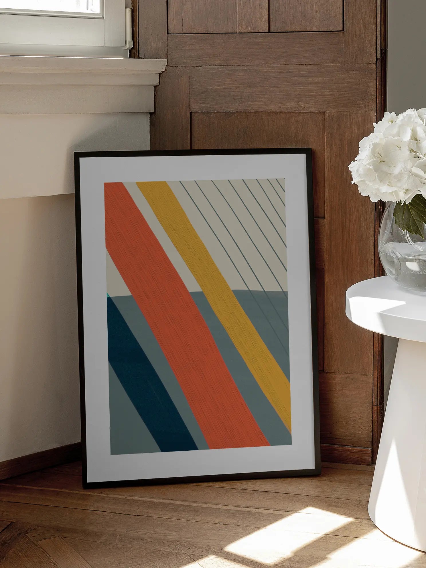 Color Block Stripes Poster