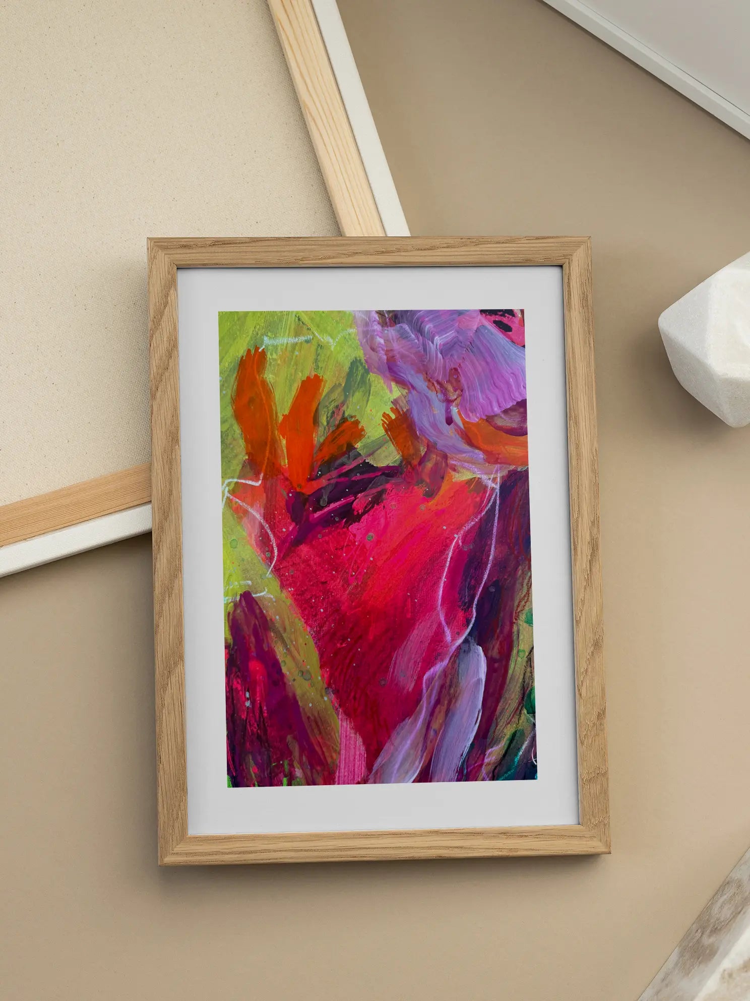 Color Burst Abstract Poster