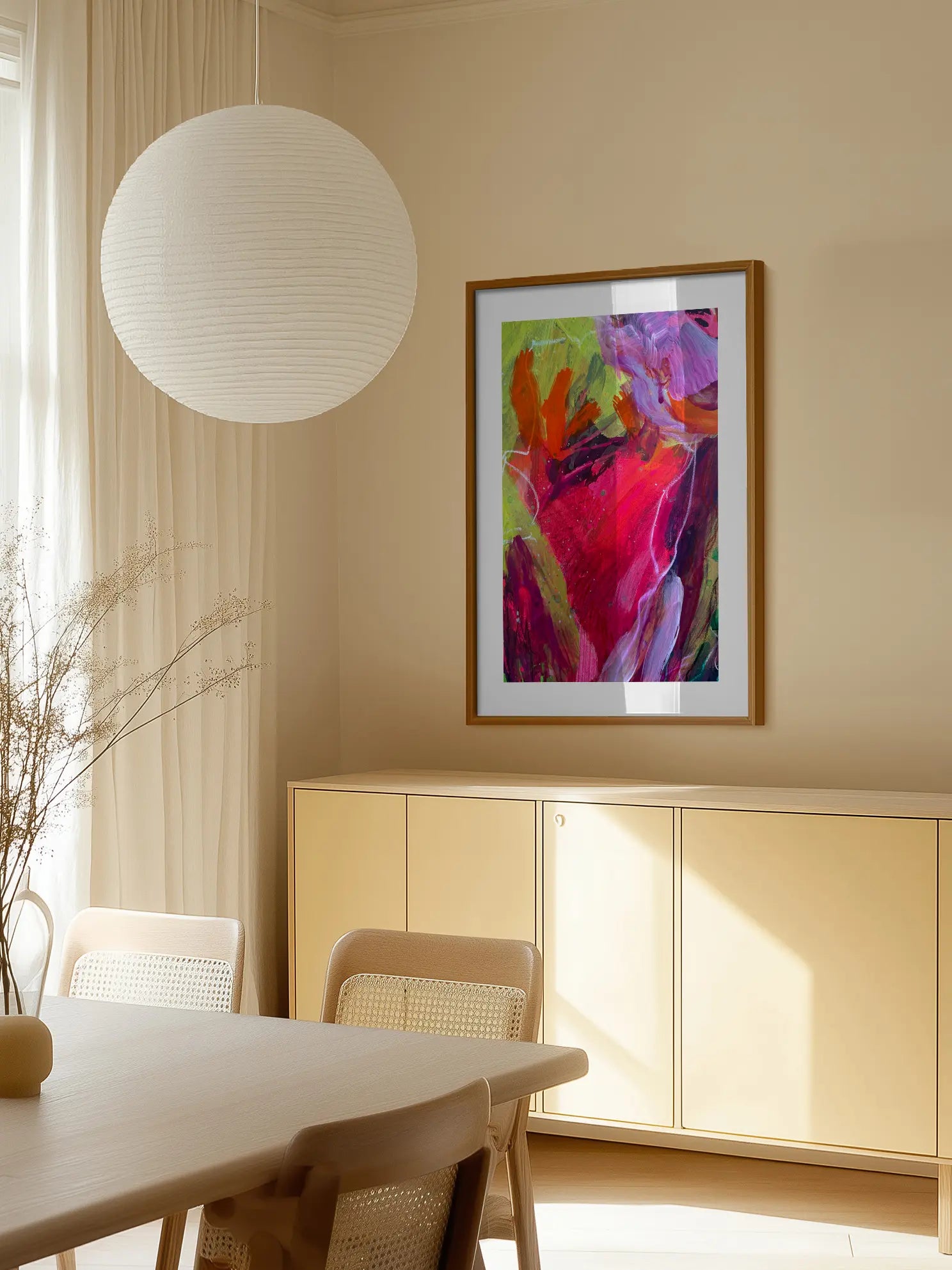 Color Burst Abstract Poster