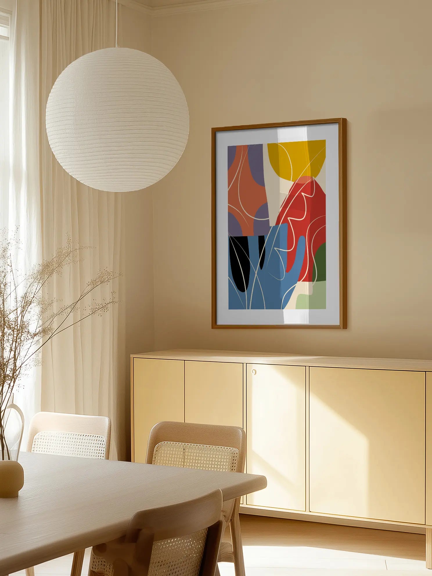 Color Flow Abstract Poster