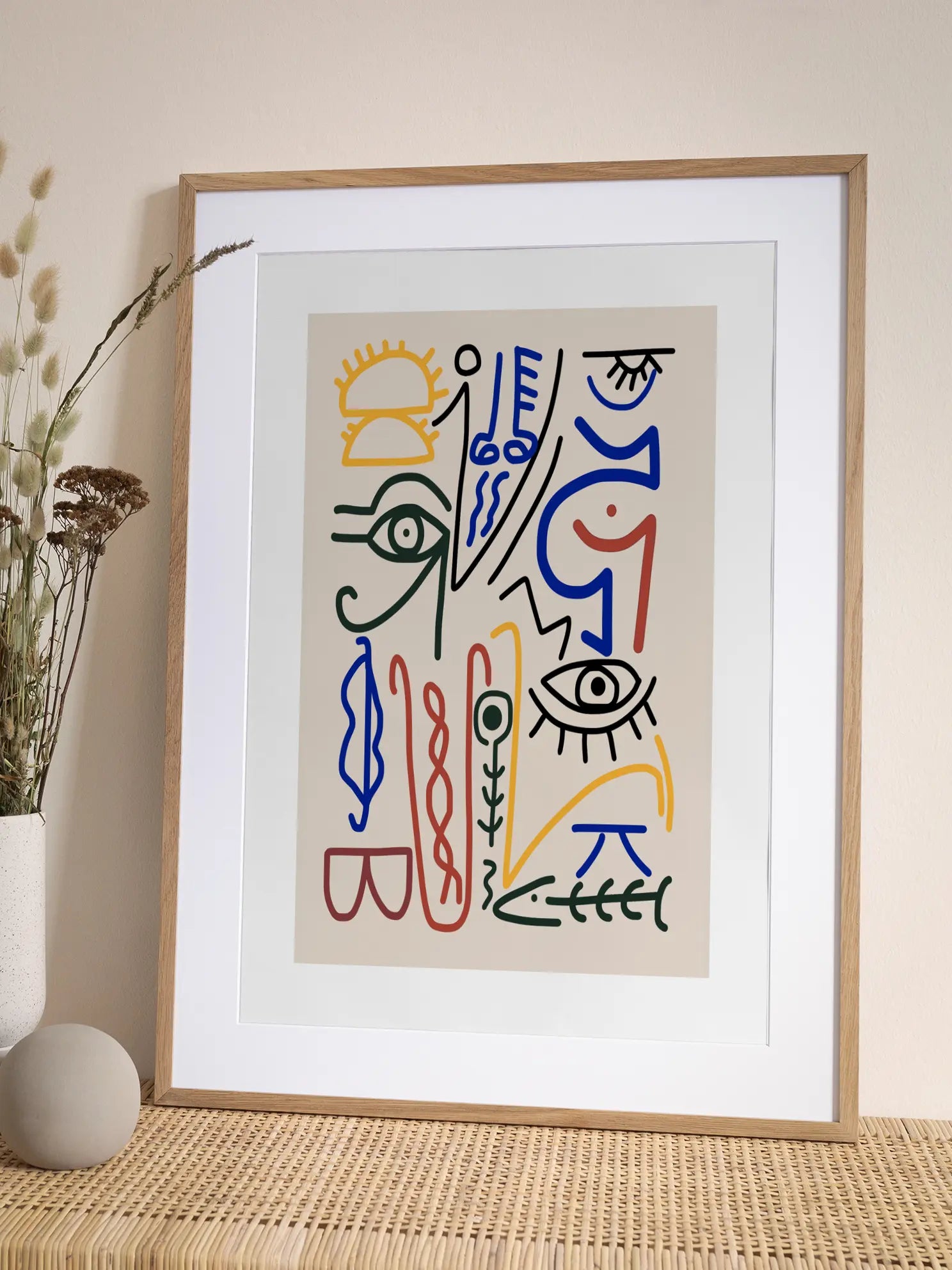 Colored Abstract Lines No1 Poster