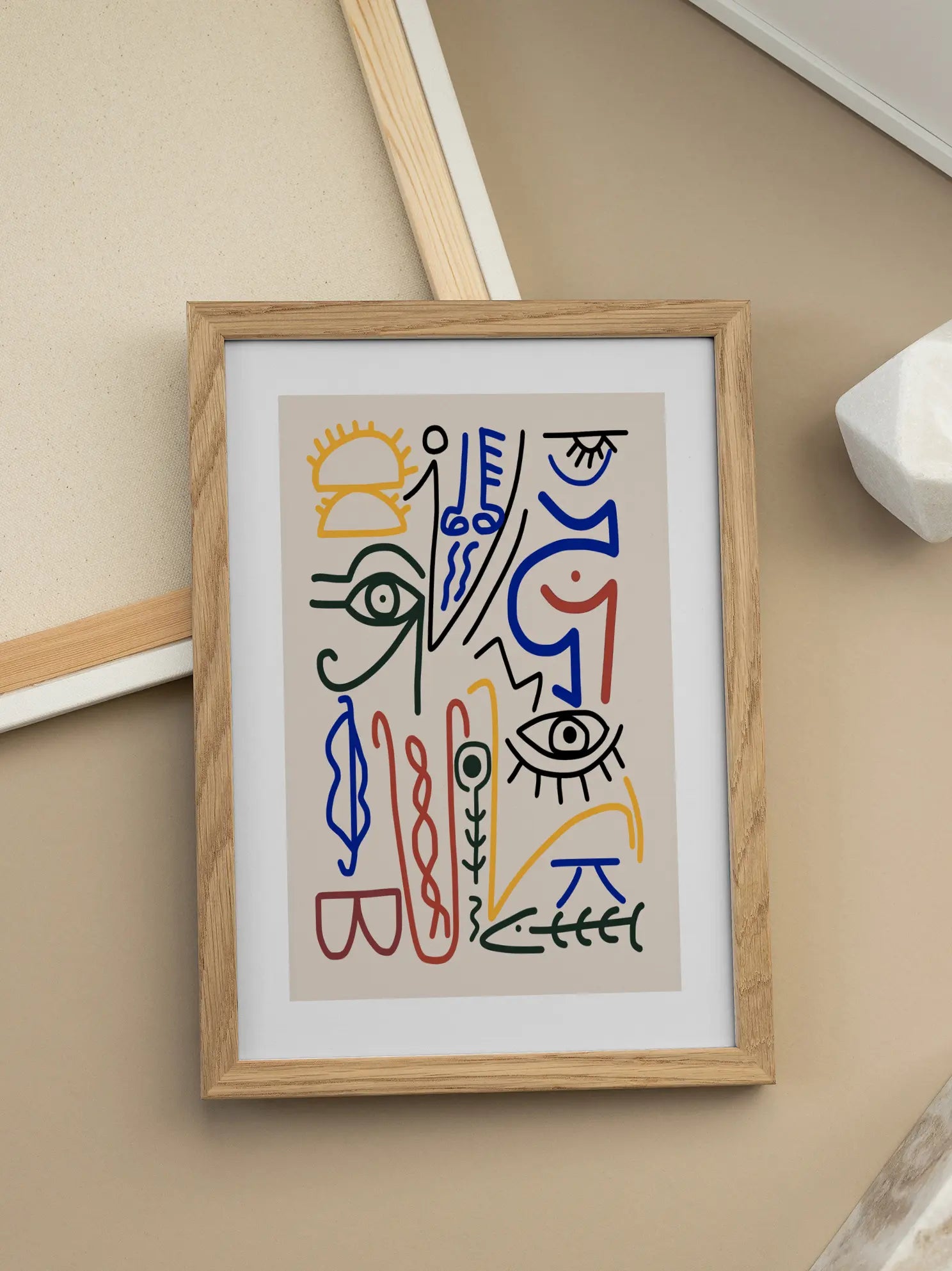 Colored Abstract Lines No1 Poster