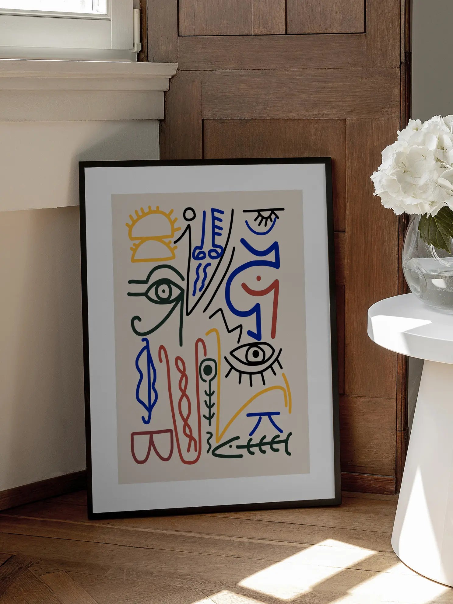 Colored Abstract Lines No1 Poster