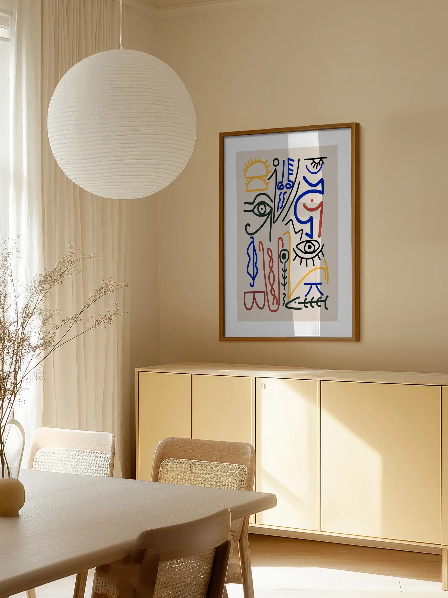 Colored Abstract Lines No1 Poster