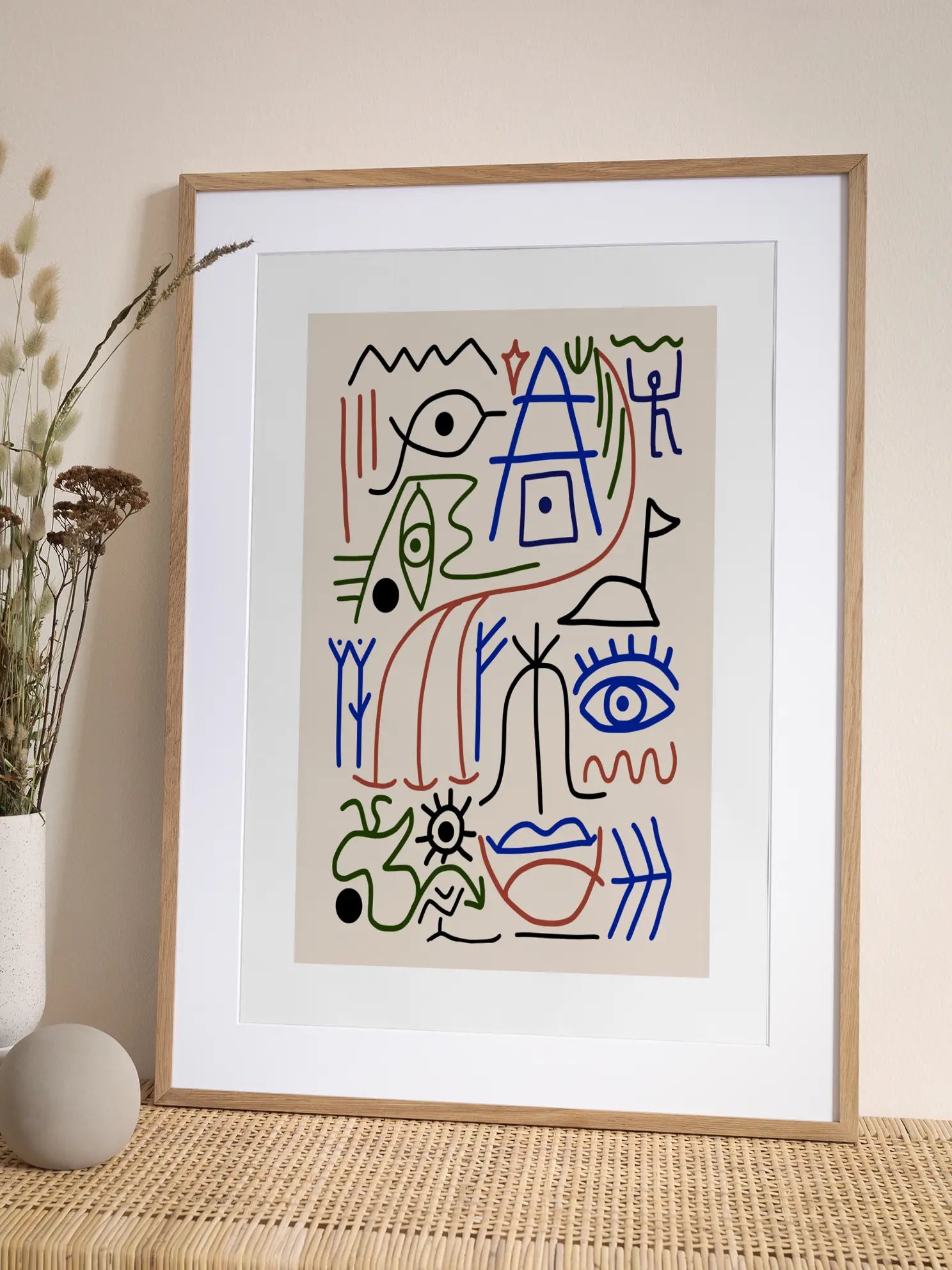 Colored Abstract Lines No2 Poster