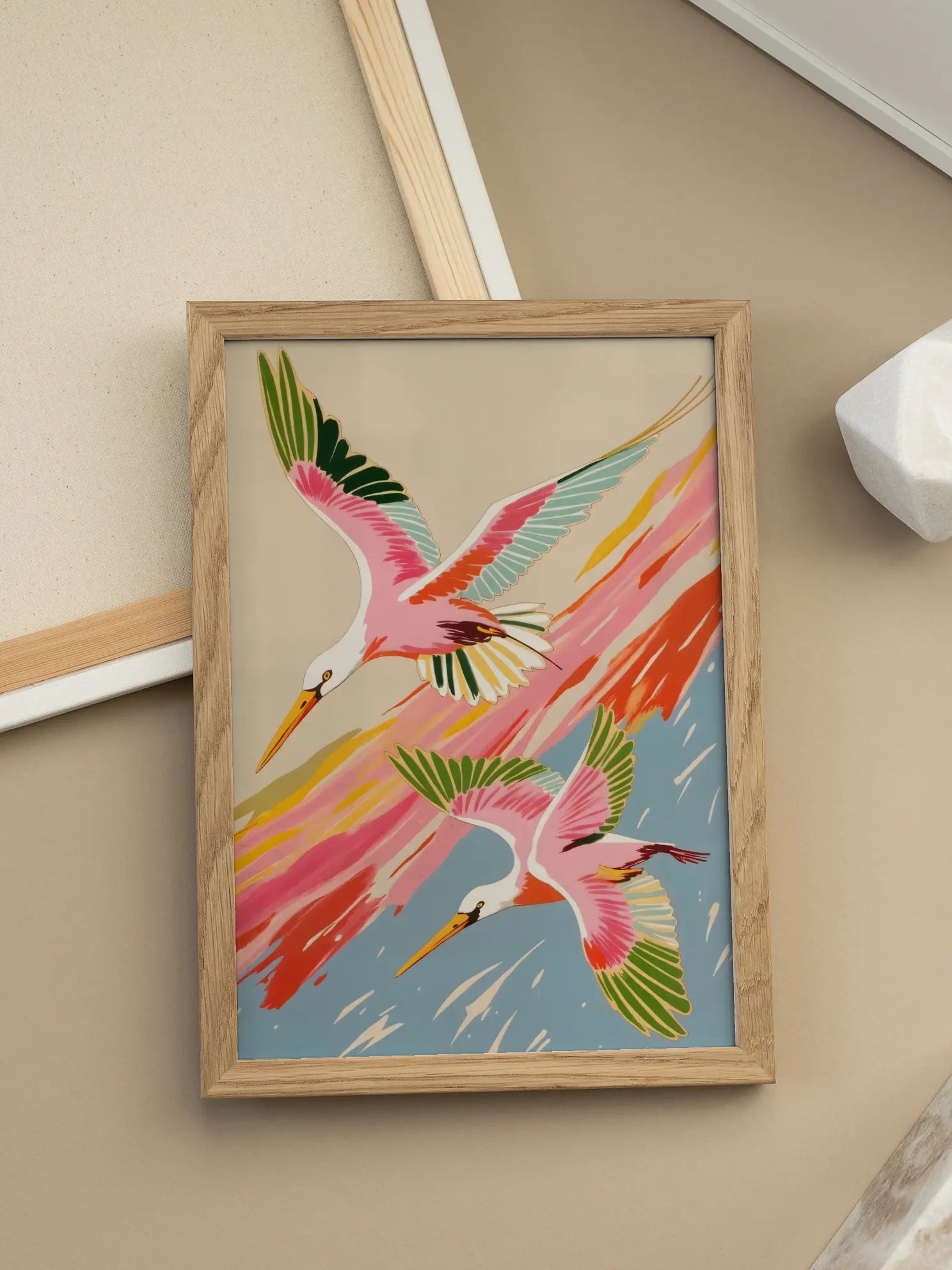 Colorful Birds Poster