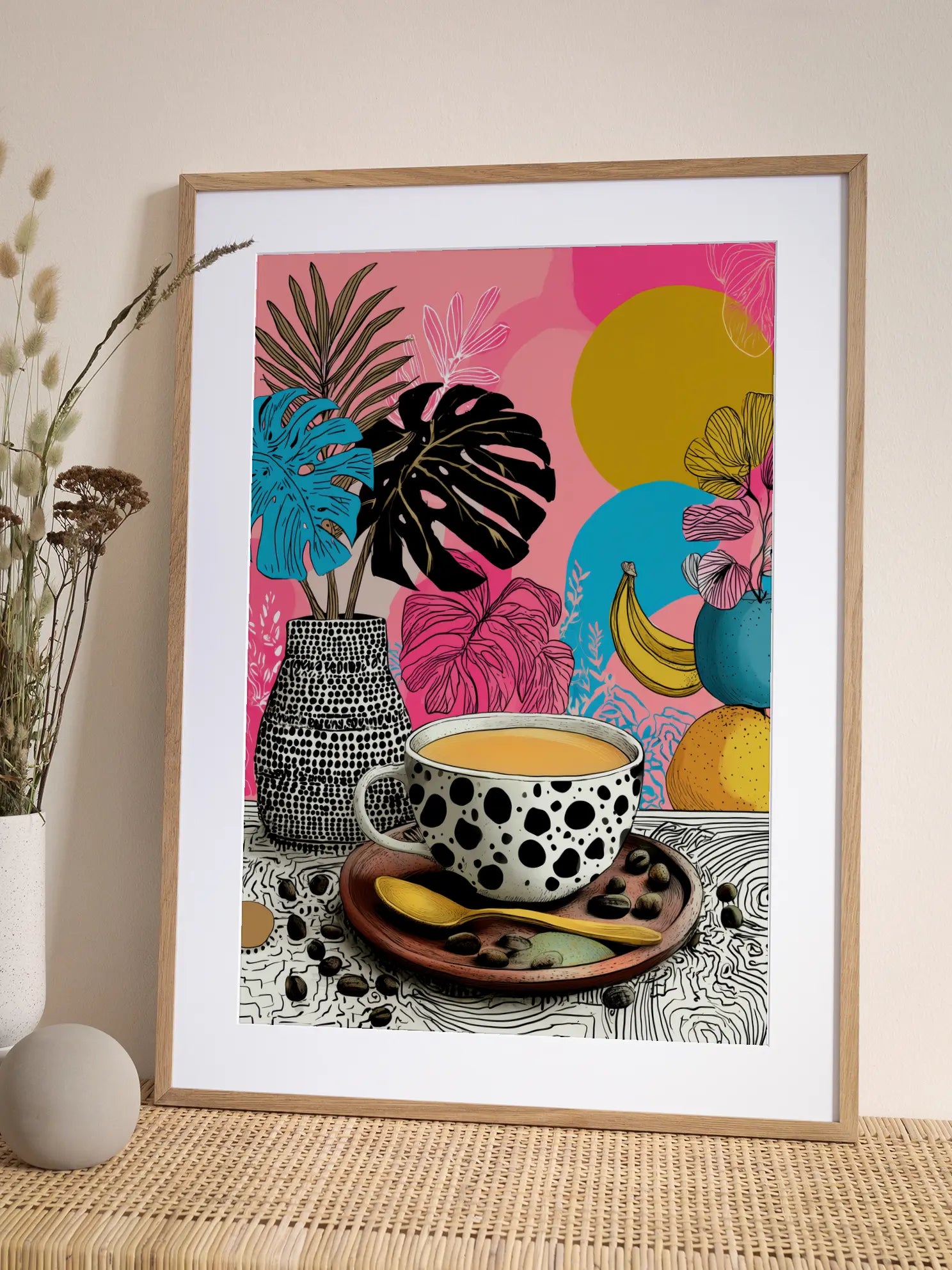 Colorful Coffee Poster