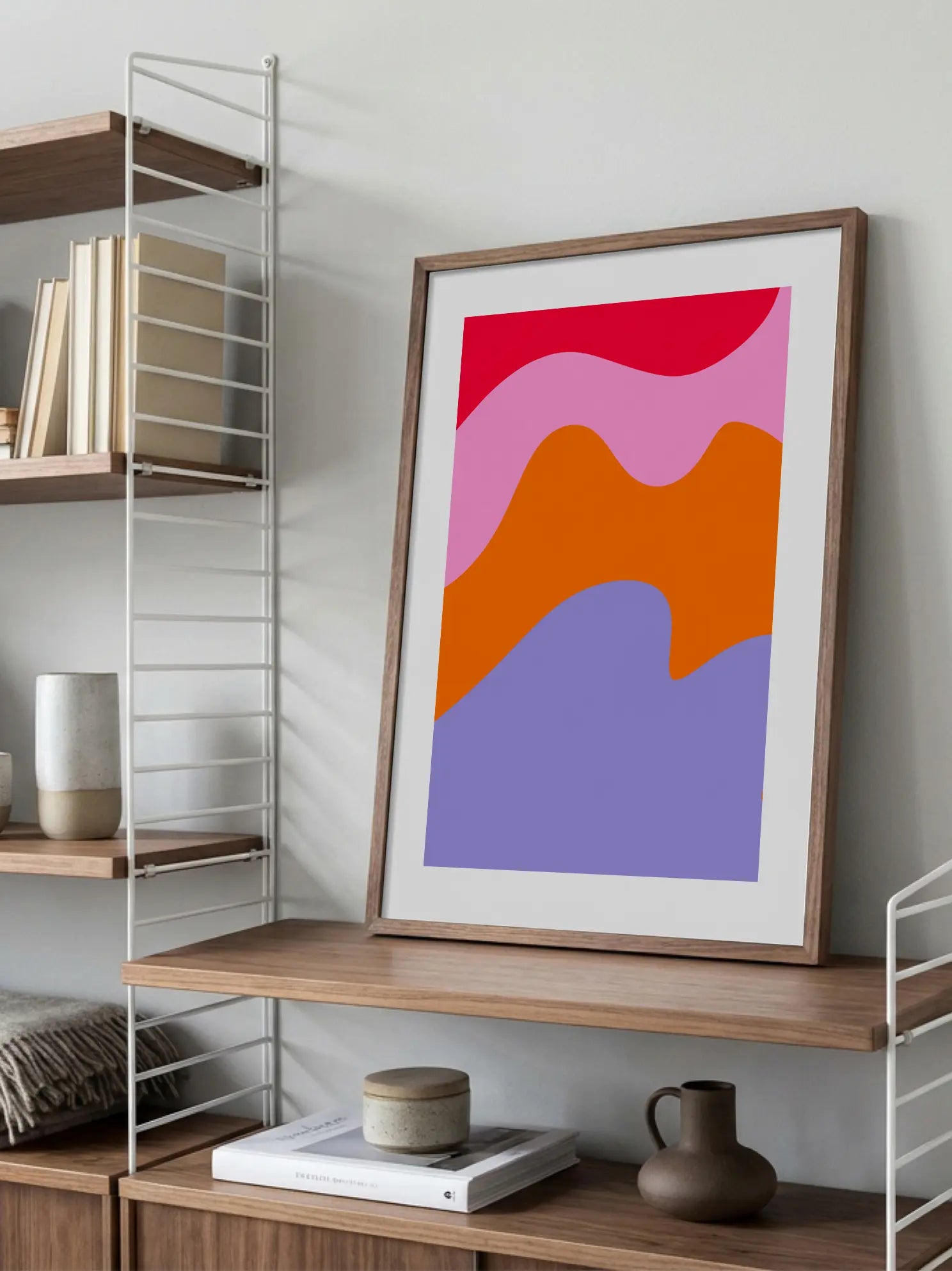 Colorful Curves Poster