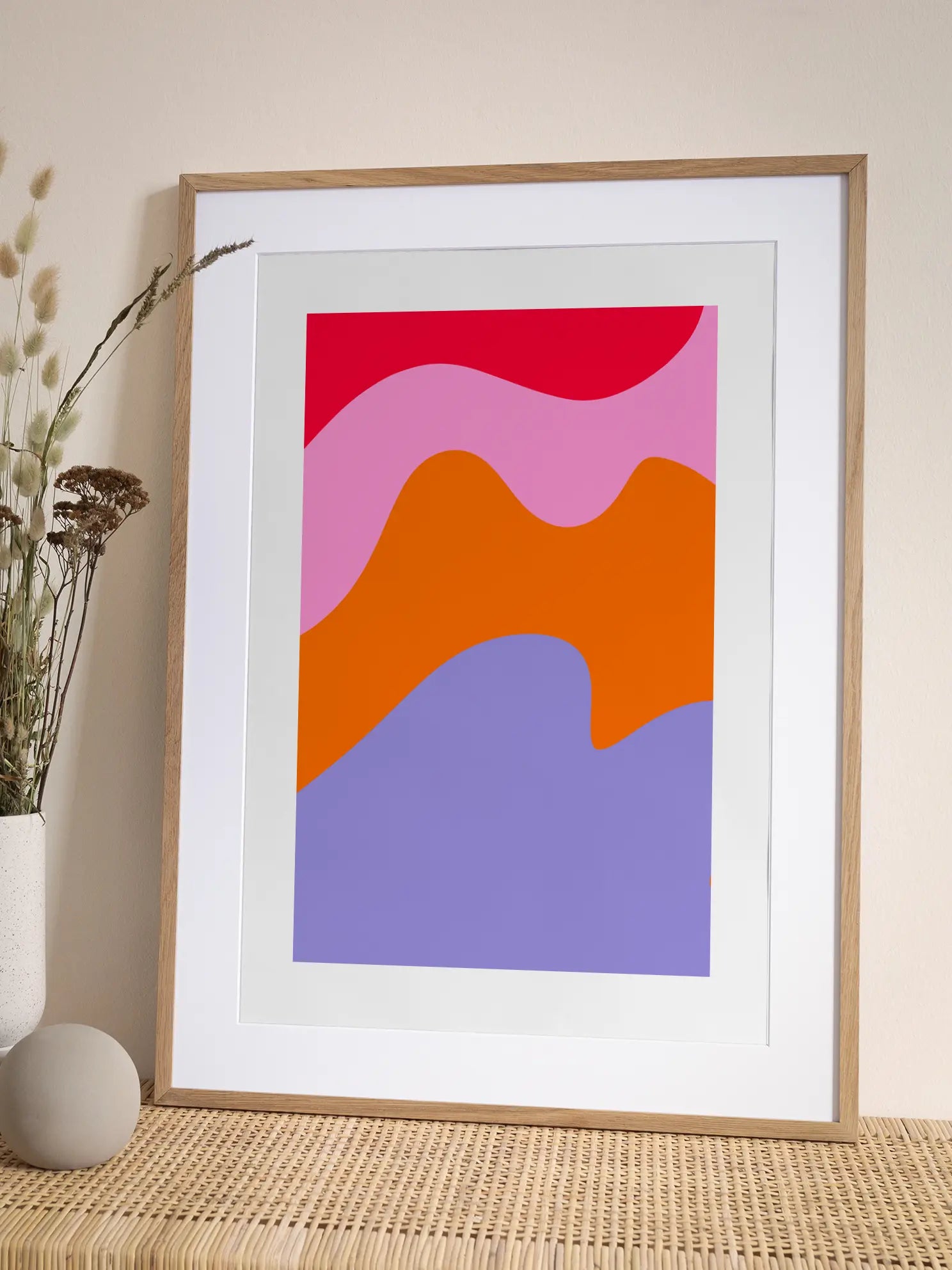 Colorful Curves Poster