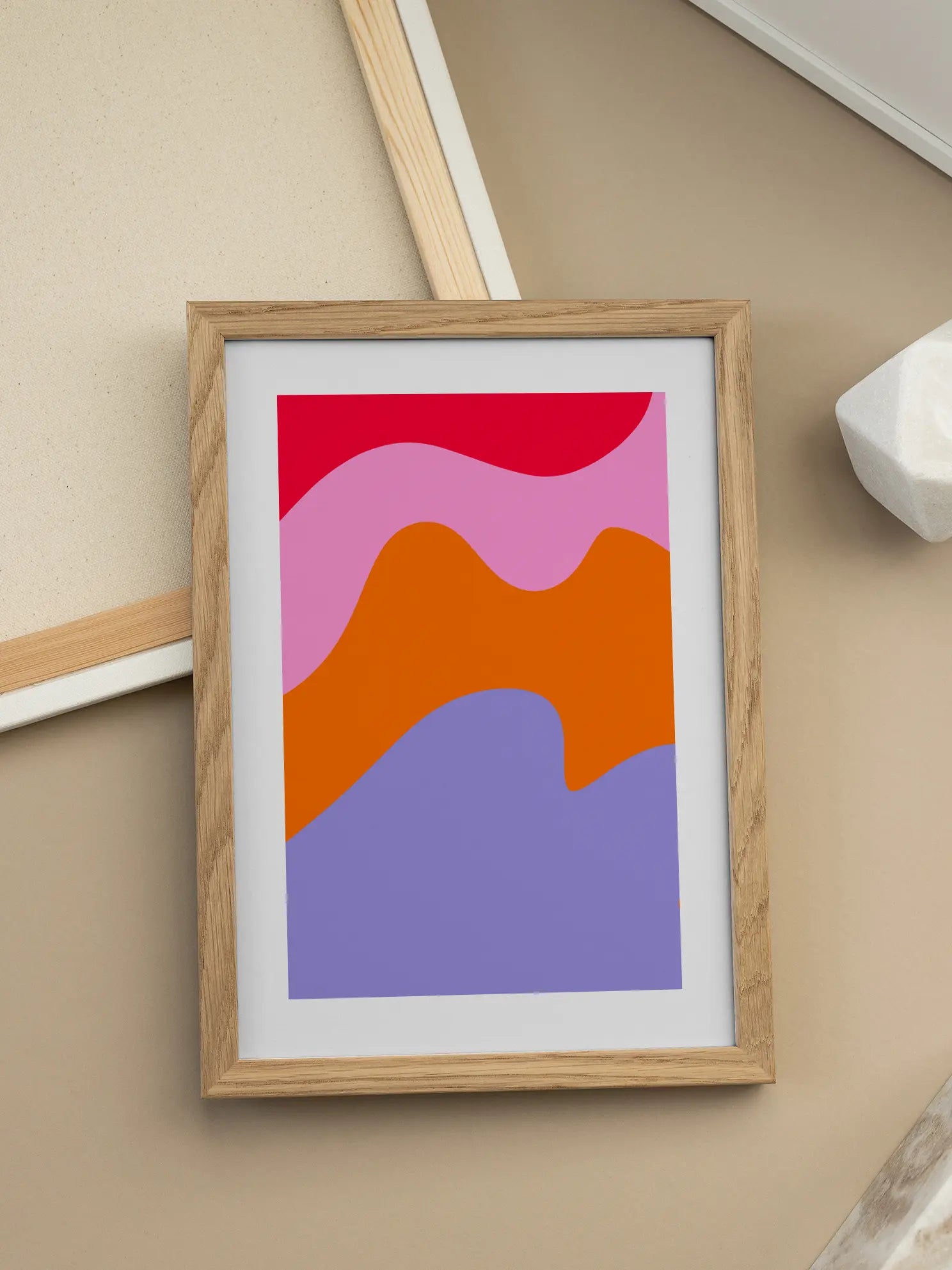 Colorful Curves Poster