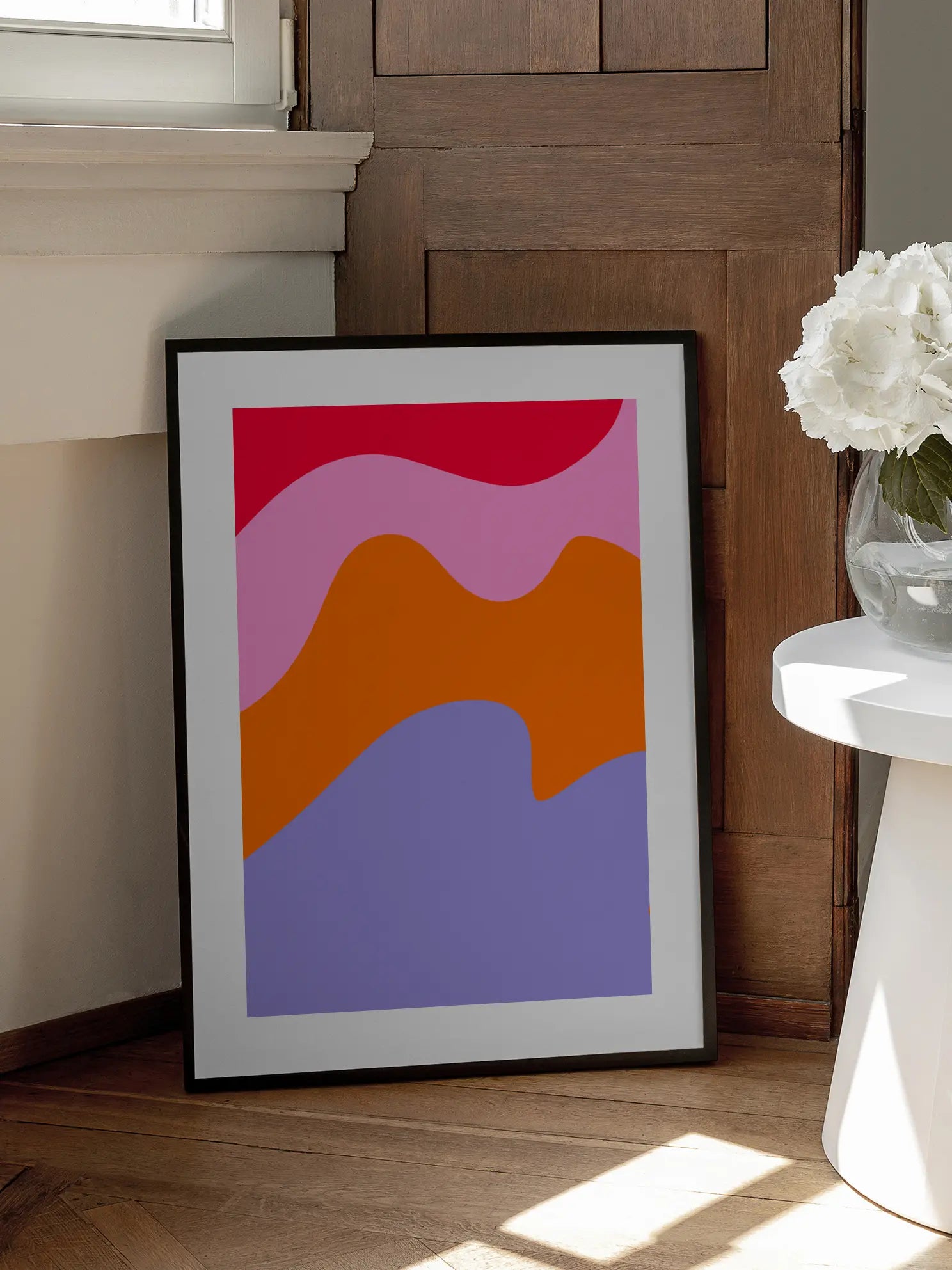 Colorful Curves Poster