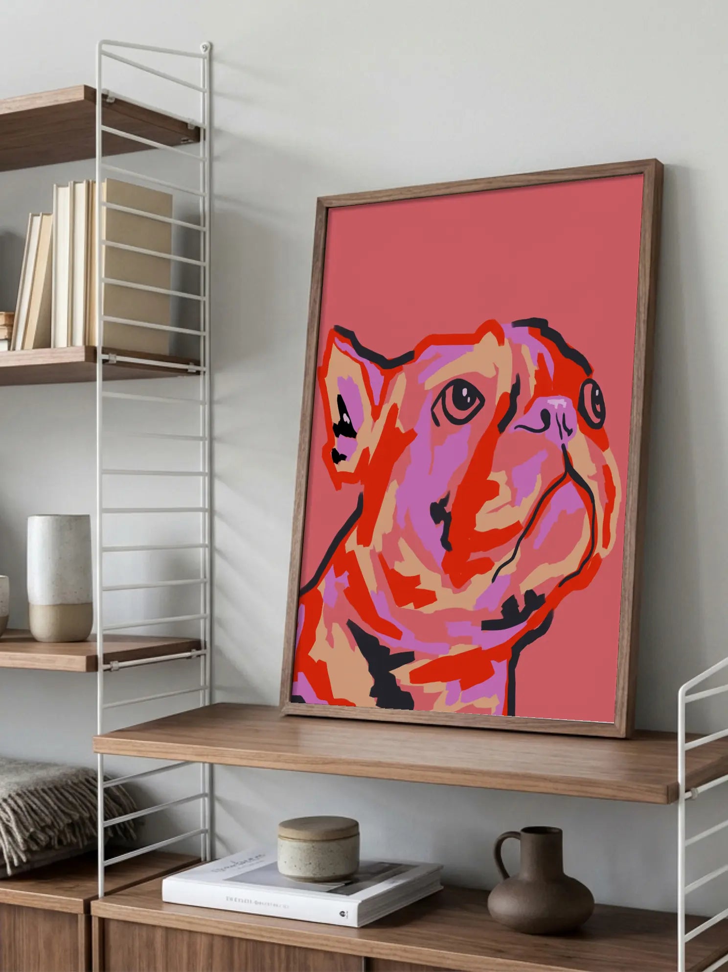Colorful Dog Poster
