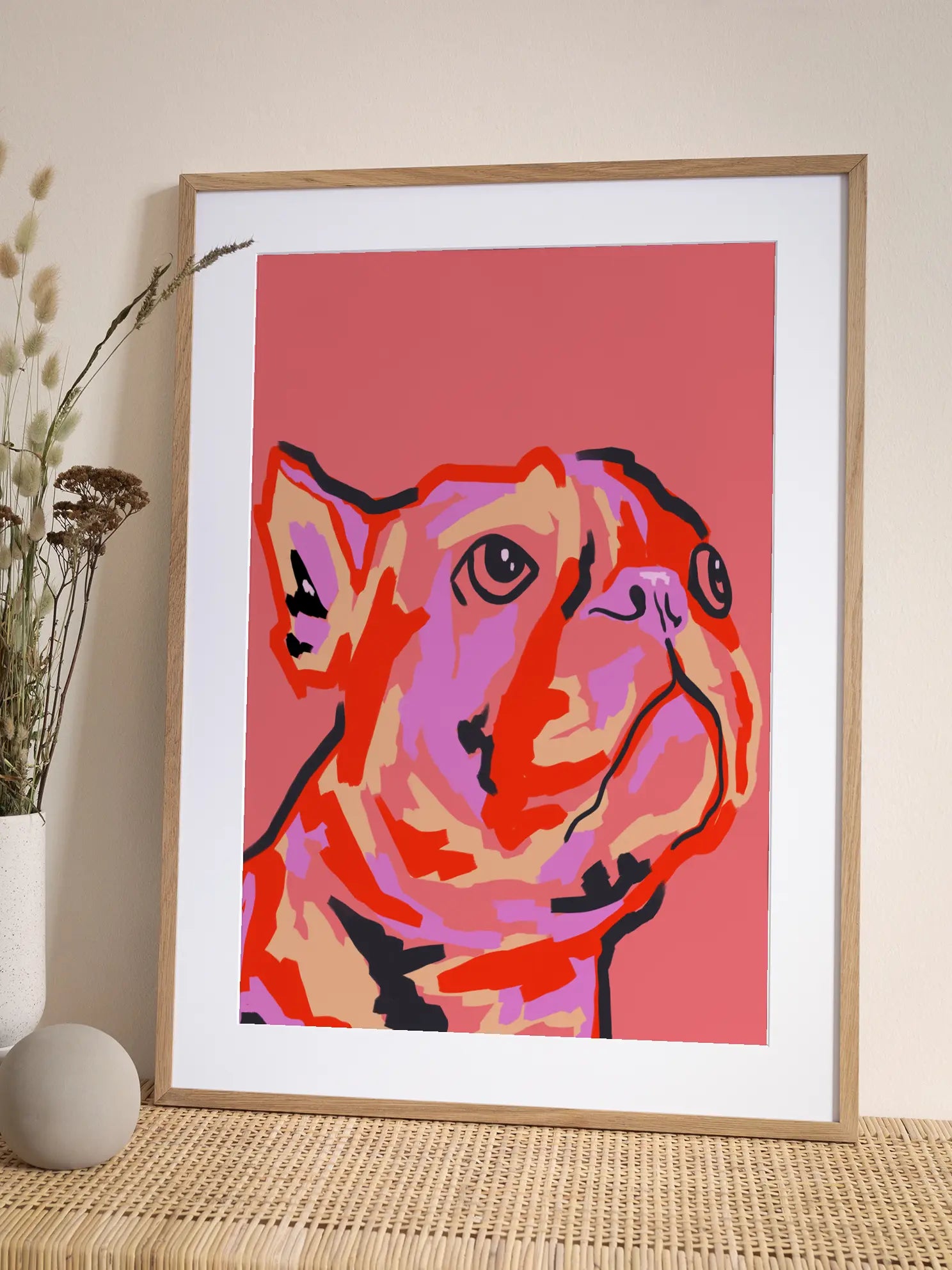 Colorful Dog Poster